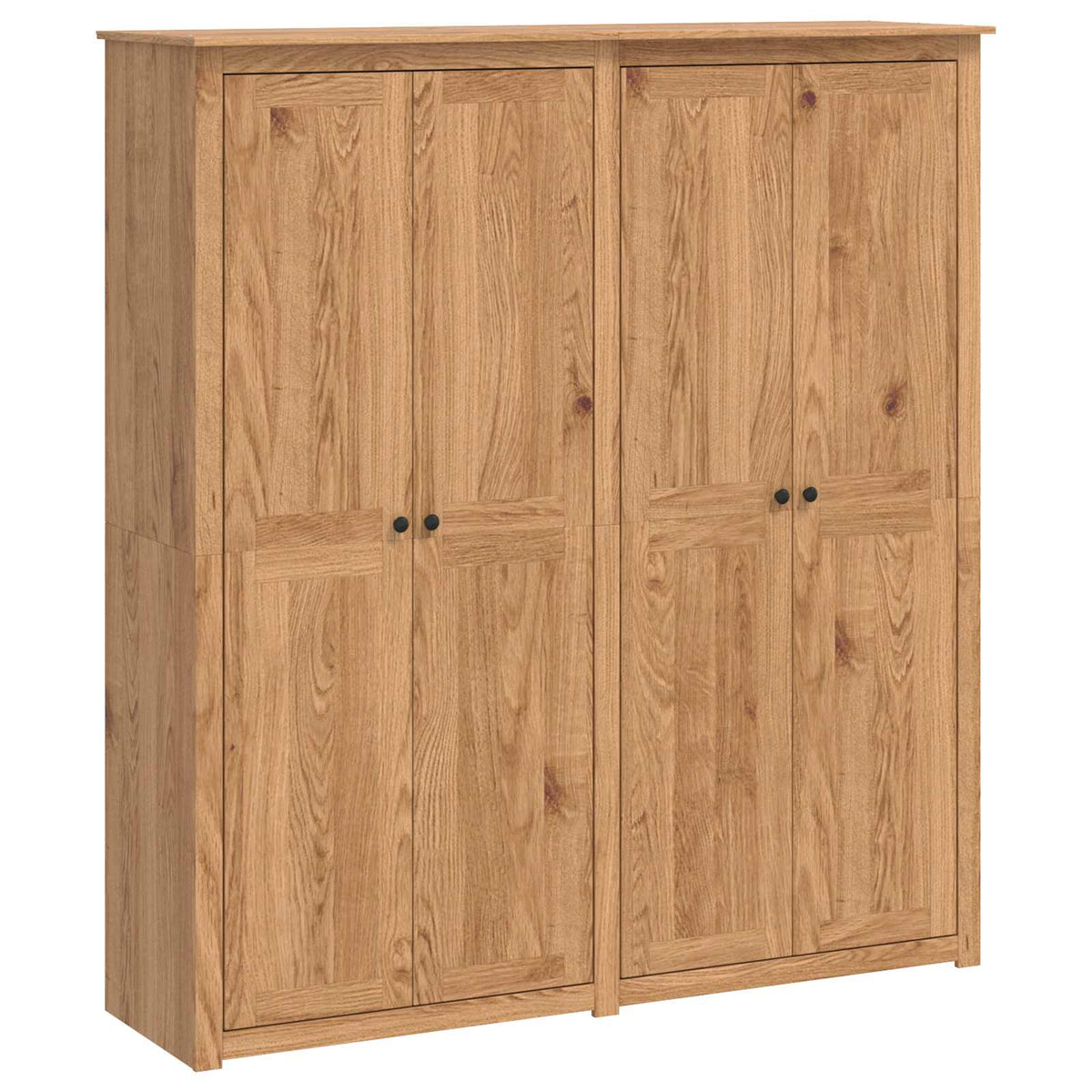 Garderobeskab PANAMA Honning 169 x 50 x 185 cm Massivt fyrretræ