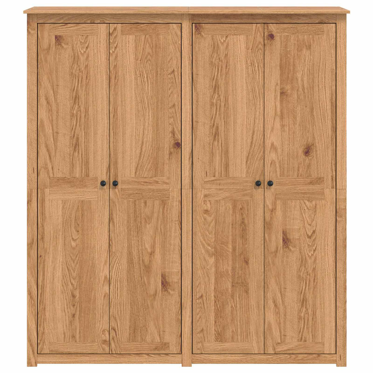 Garderobeskab PANAMA Honning 169 x 50 x 185 cm Massivt fyrretræ