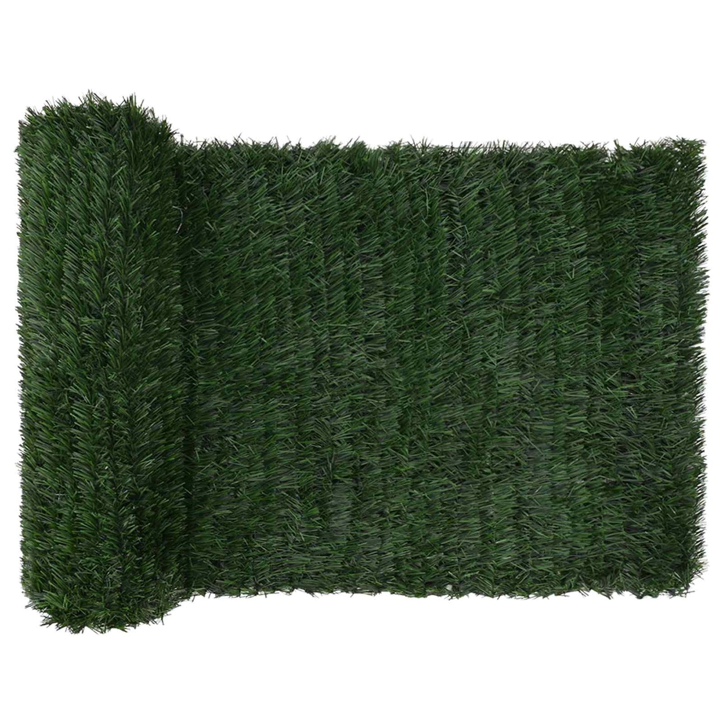 Kunstigt hegn Mørkegrøn 1 x 6 m PVC og Stål