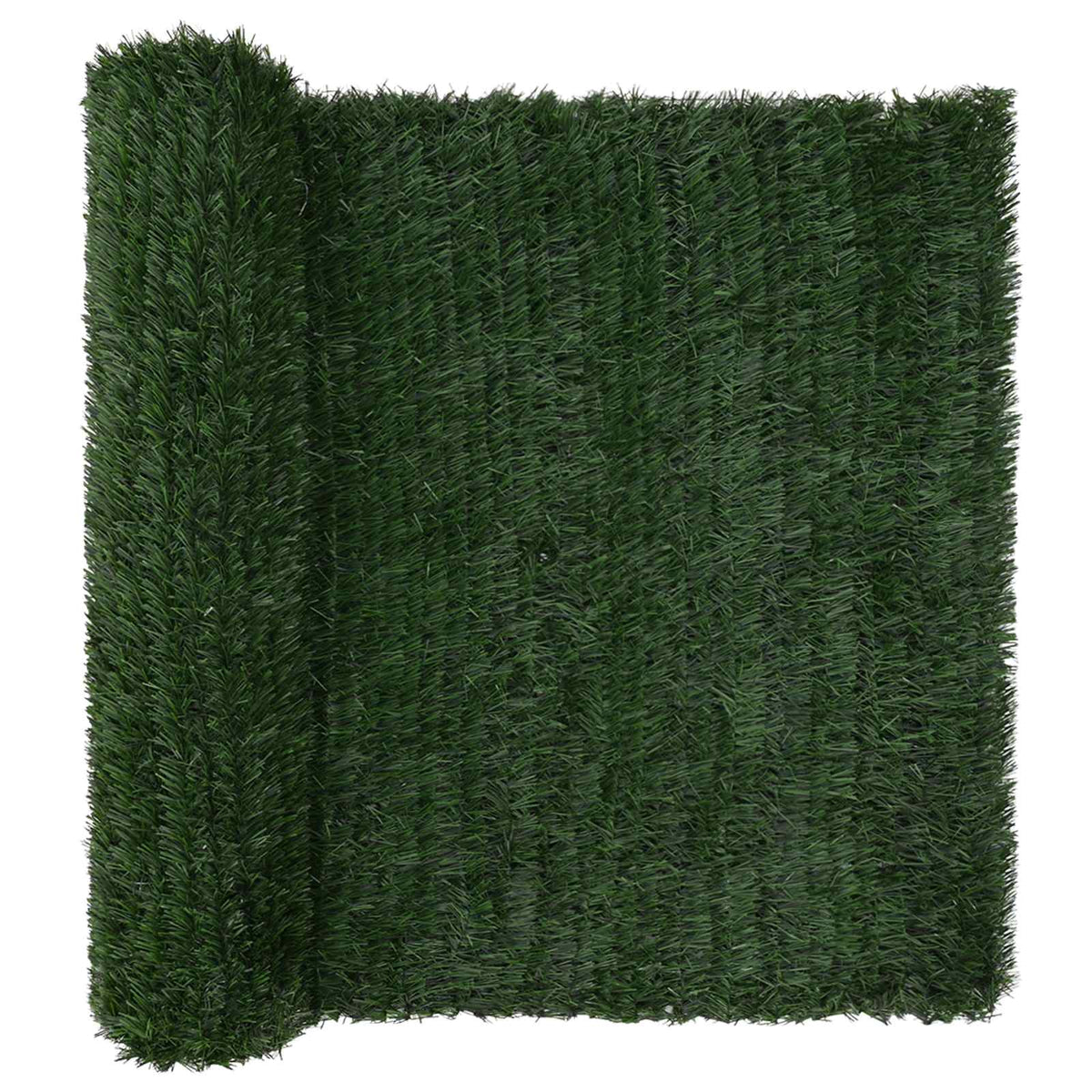 Kunstigt hegn Mørkegrøn 1,5 x 4 m PVC og Stål
