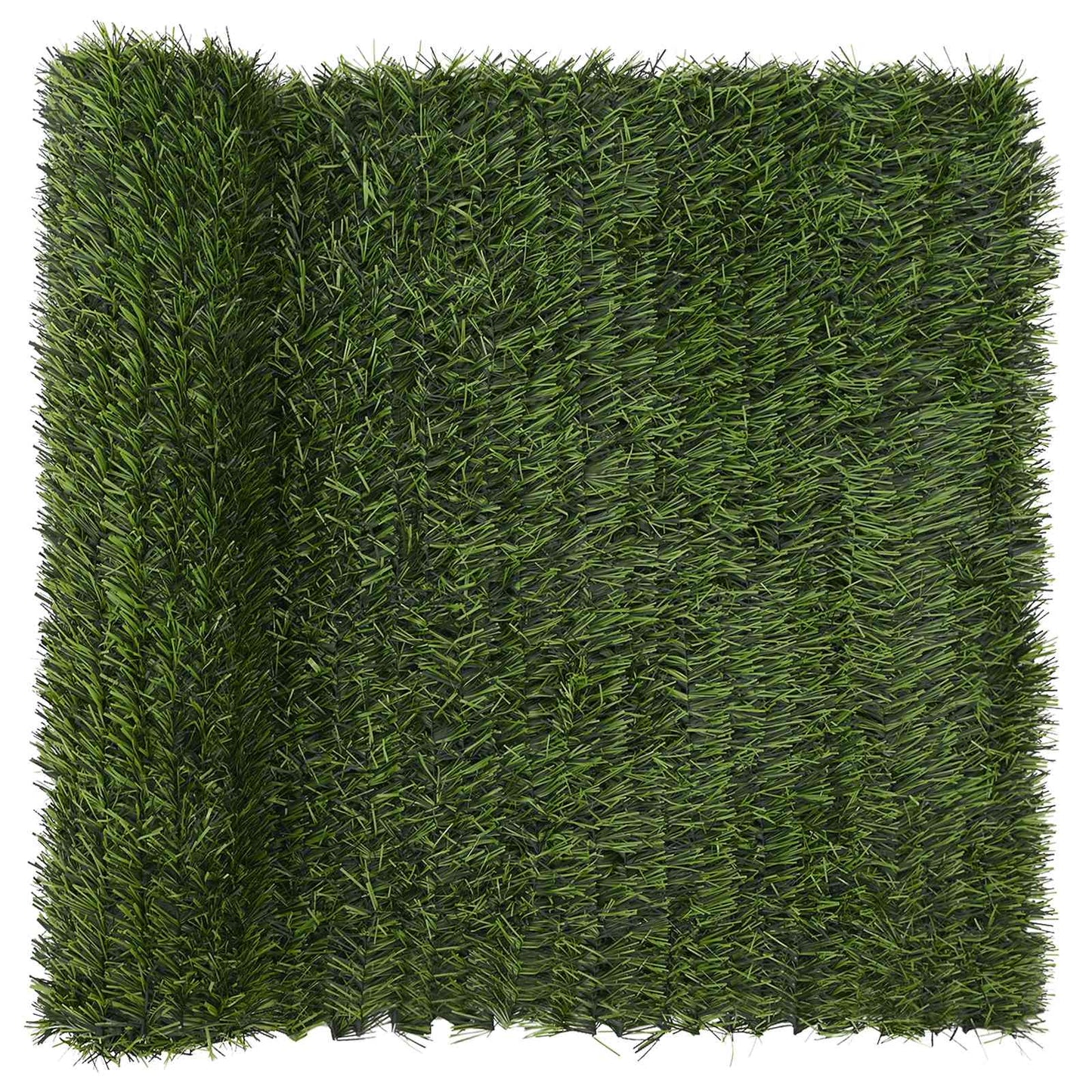 Kunstigt hegn Lys grøn 1 x 6 m PVC og Stål