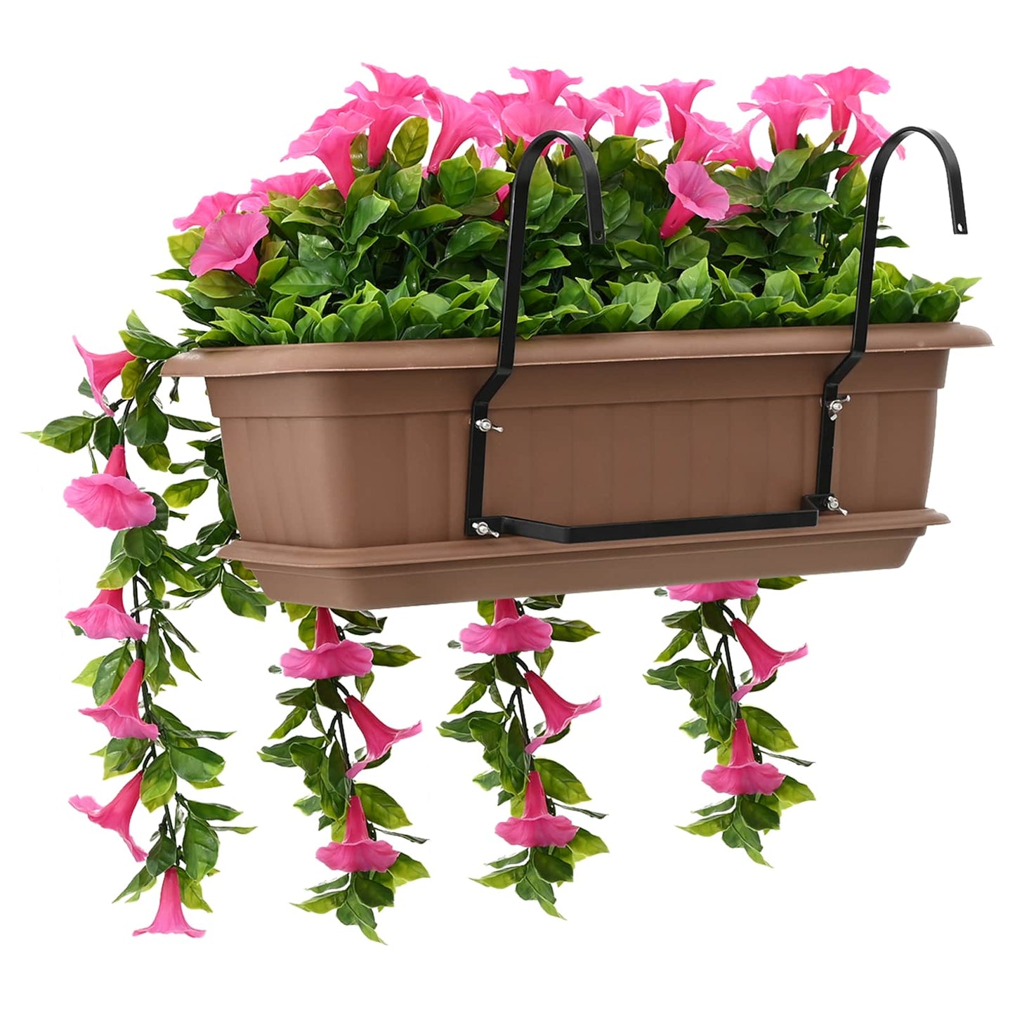 Kunstige blomster Lilla rød 55 x 20 x 55 cm PE og stål