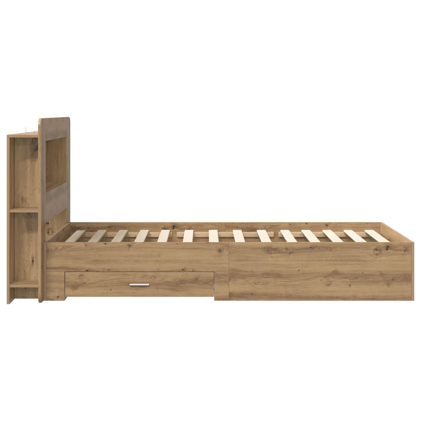 Sengestel med opbevaring Artisan-eg 90 x 200 cm Konstrueret træ
