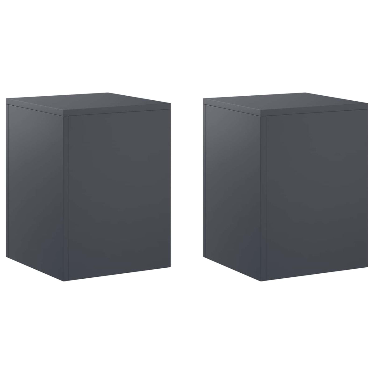Planteholder 2 pcs Antracit 30 x 30 x 40 cm Galvaniseret stål