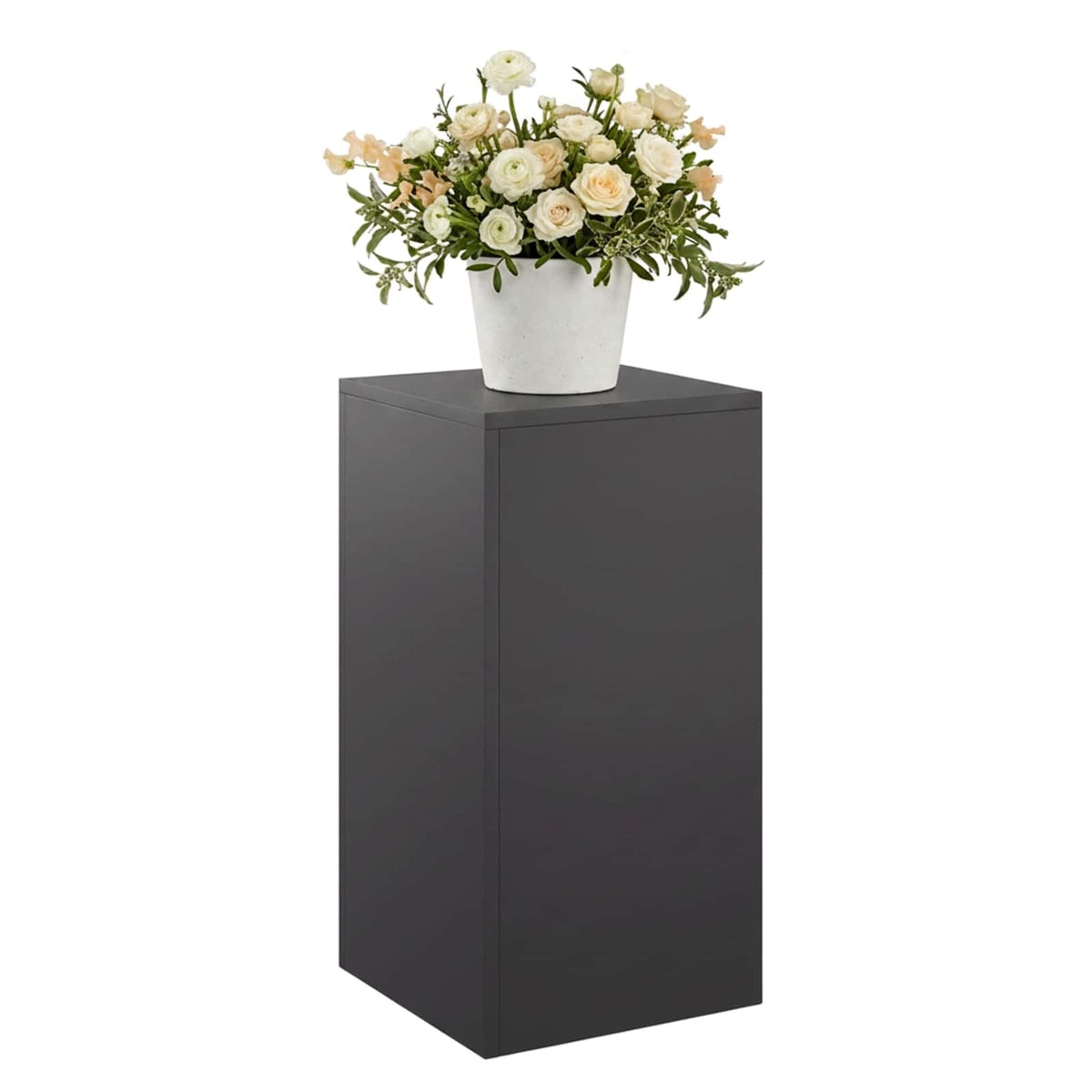 Planteholder Sort 30 x 30 x 60 cm Stål