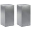 Planteholder 2 pcs Sølv 30 x 30 x 60 cm Rustfrit stål