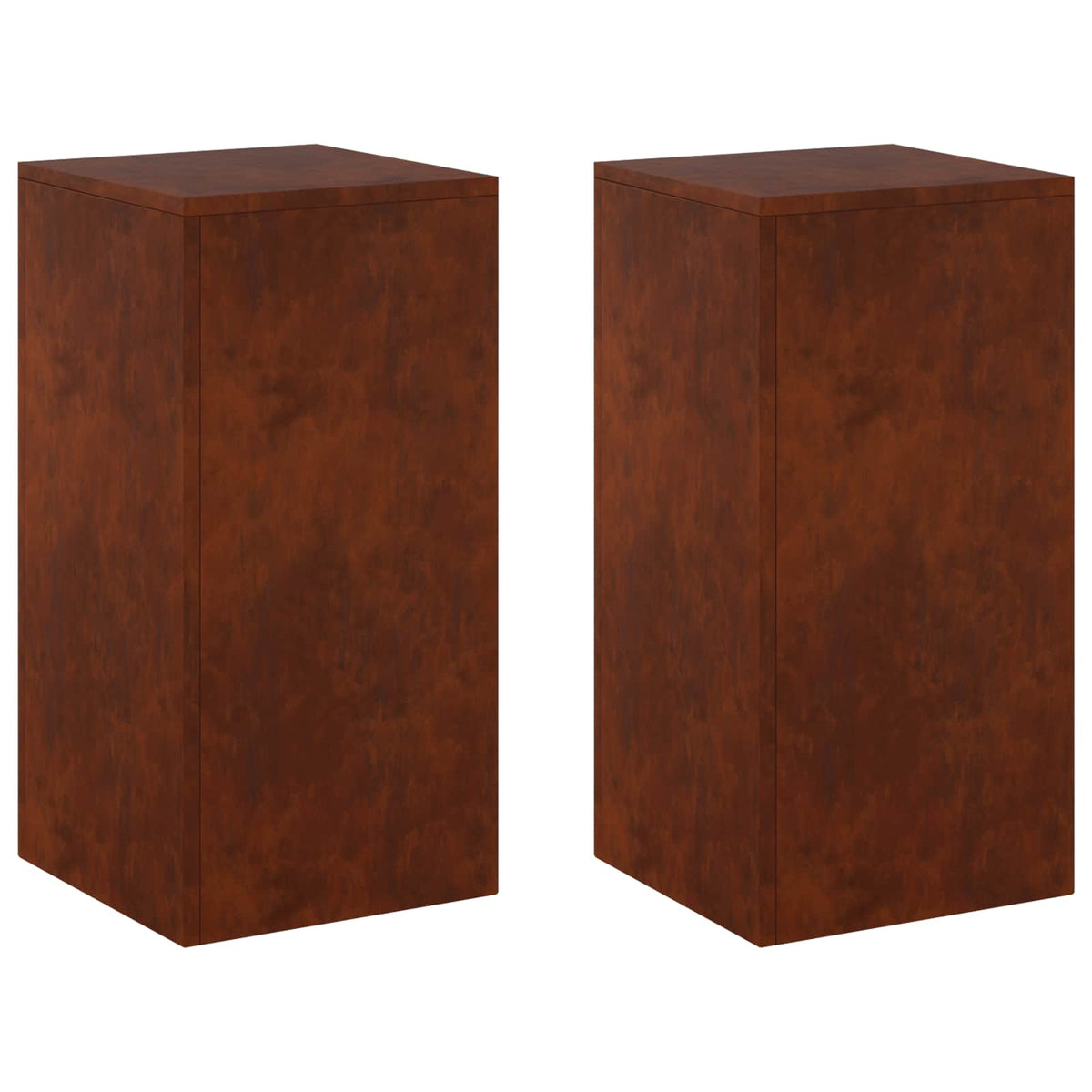 Planteholder 2 pcs Rusten 30 x 30 x 60 cm Cortenstål