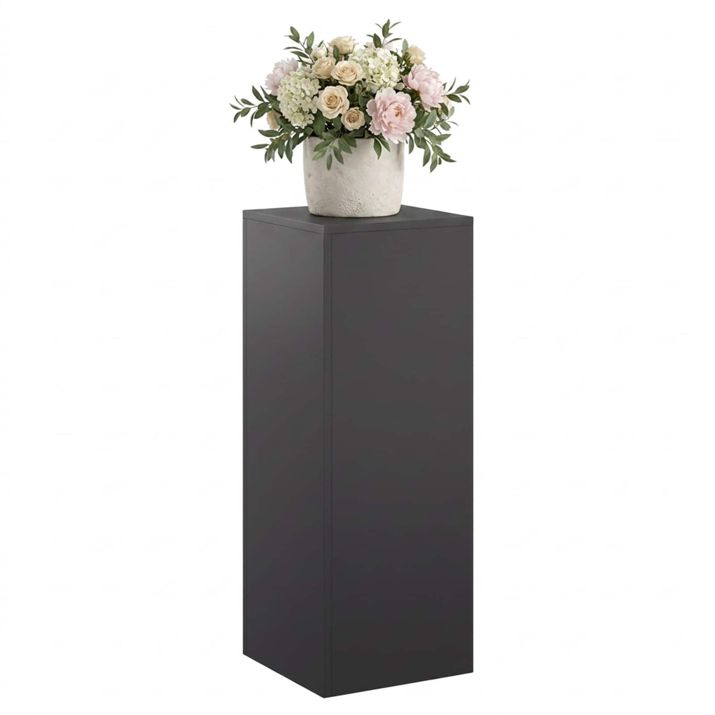 Planteholder Sort 30 x 30 x 80 cm Stål
