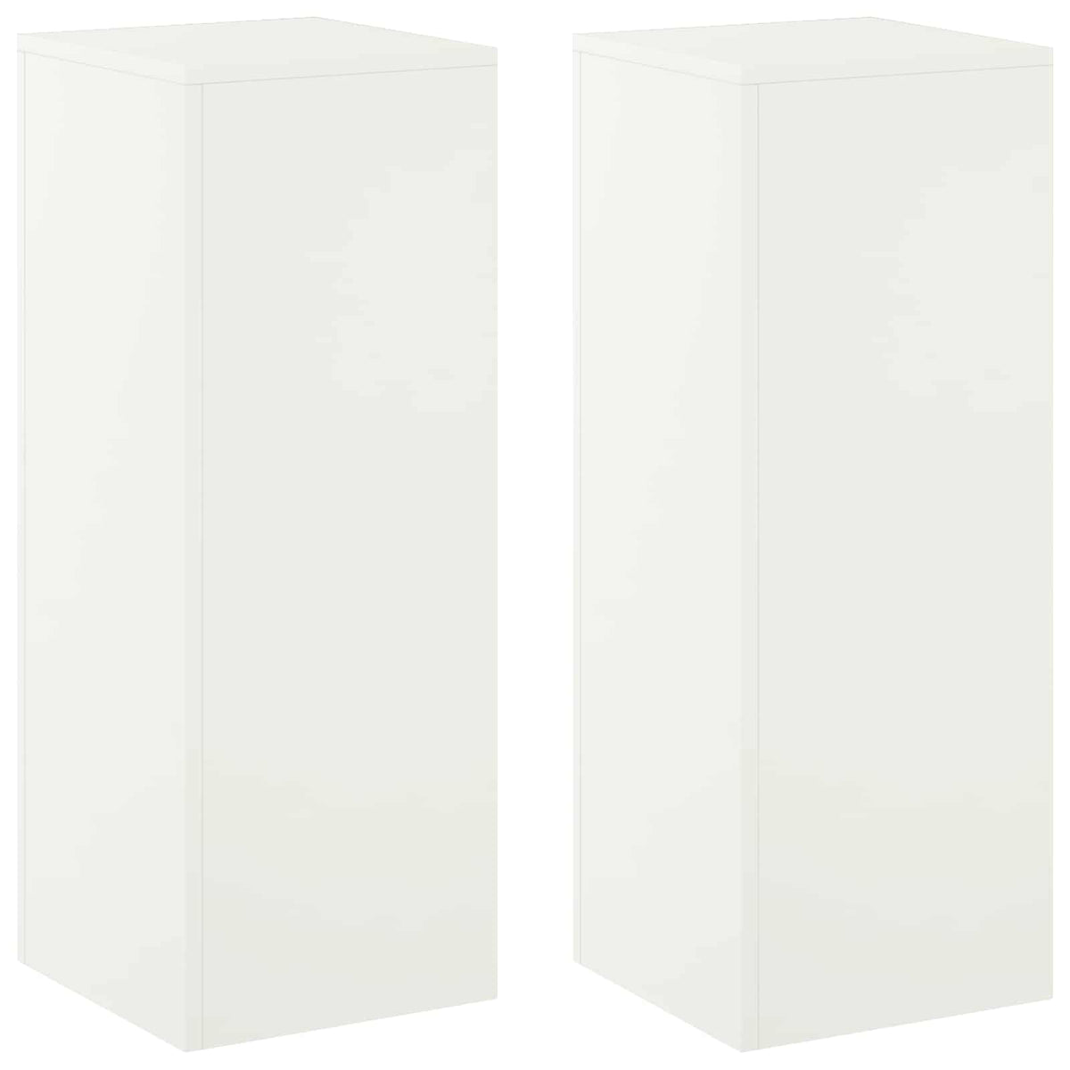 Planteholder 2 pcs Hvid 30 x 30 x 80 cm Stål