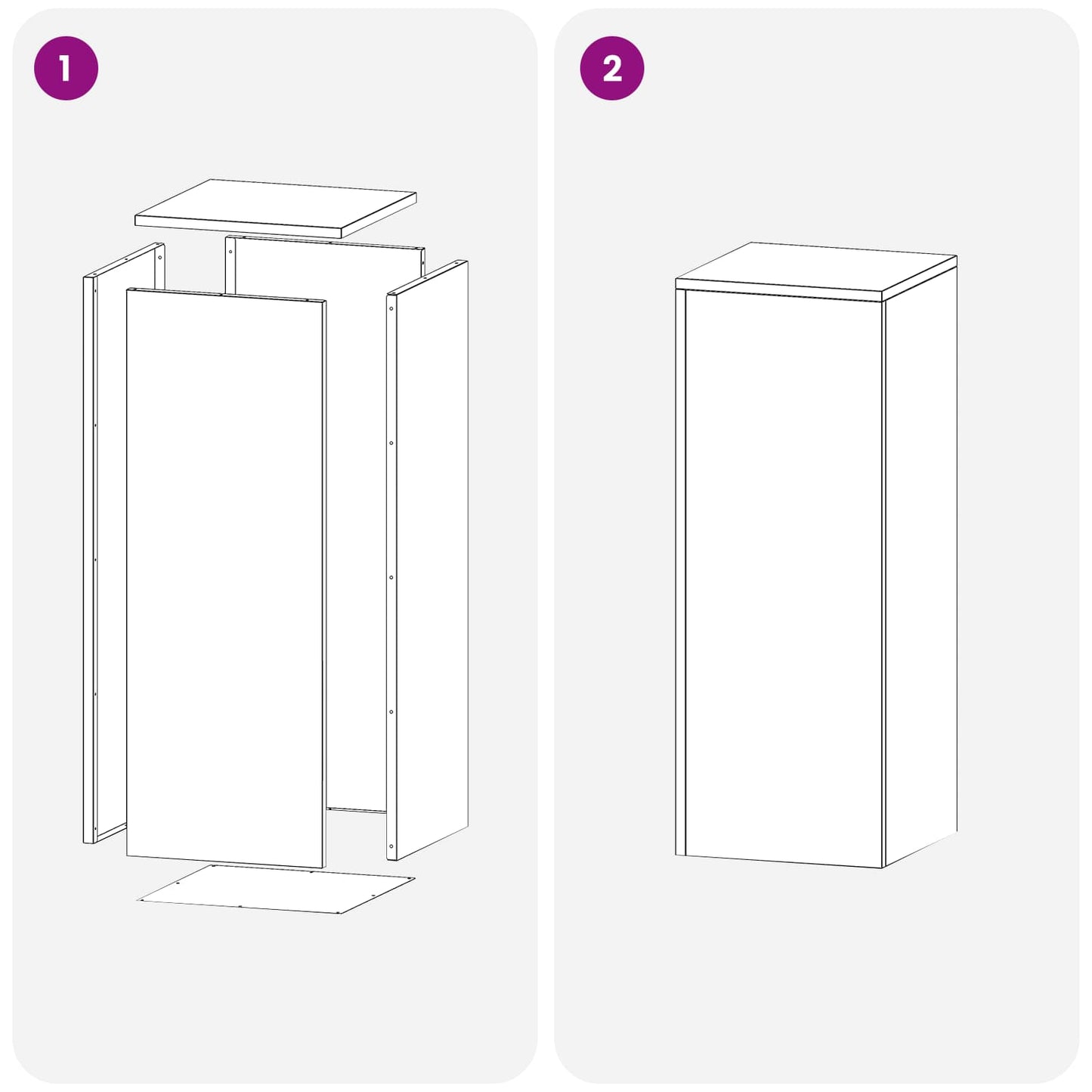 Planteholder 2 pcs Antracit 30 x 30 x 80 cm Galvaniseret stål