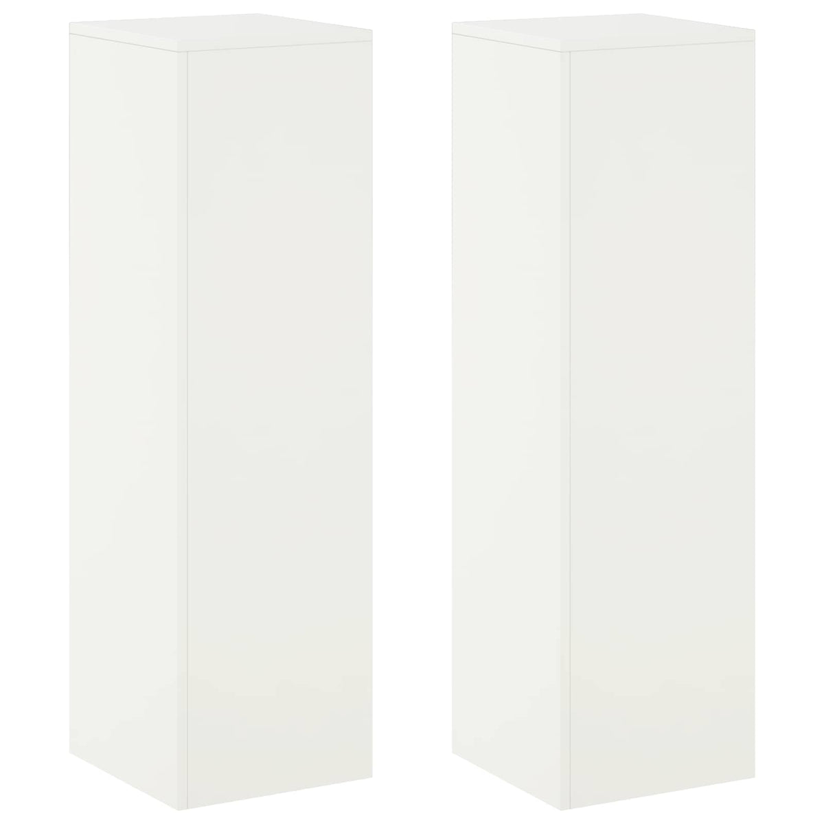 Planteholder 2 pcs Hvid 30 x 30 x 100 cm Stål