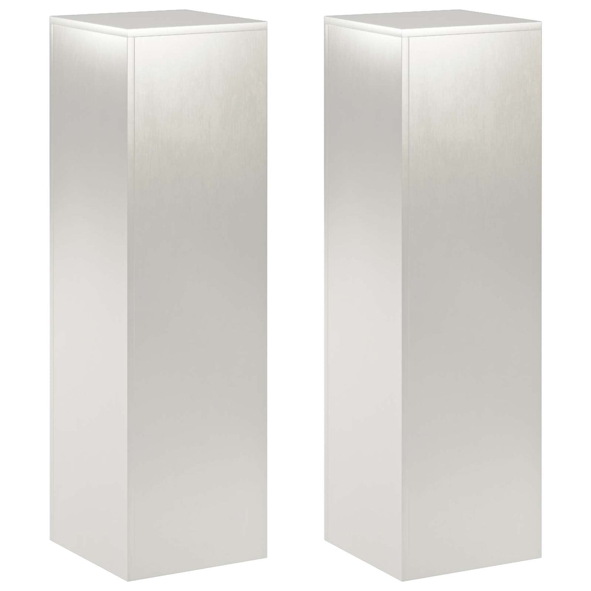Planteholder 2 pcs Sølv 30 x 30 x 100 cm Stål