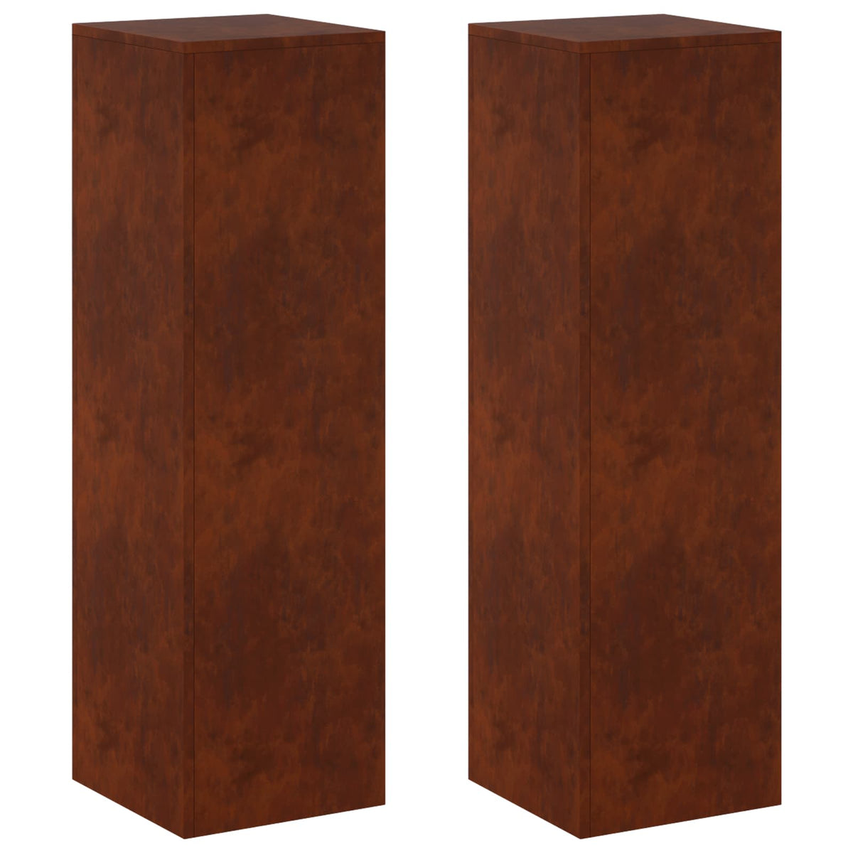 Planteholder 2 pcs Rusten 30 x 30 x 100 cm Cortenstål