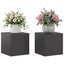 Planteholder 2 pcs Sort 40 x 40 x 40 cm Stål