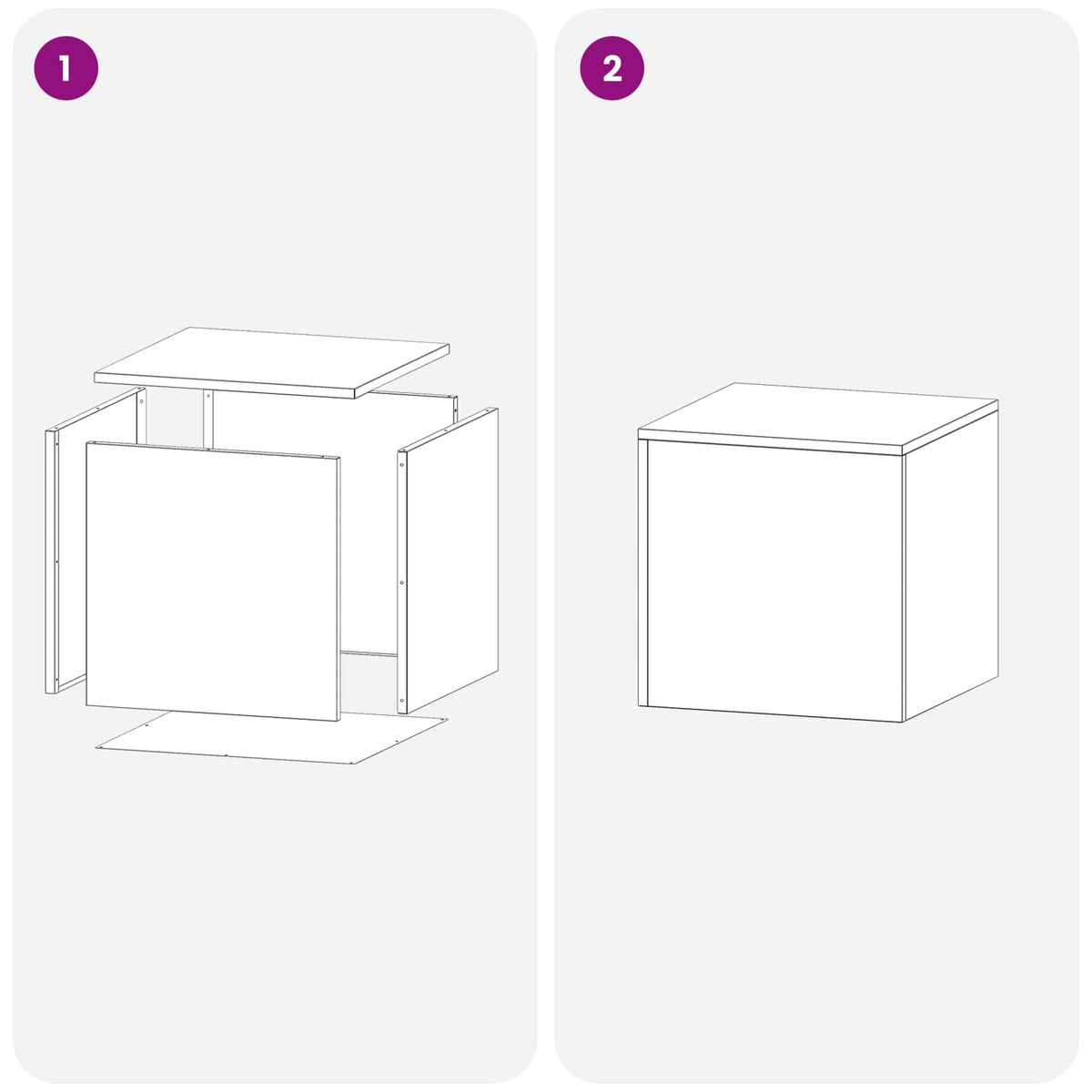 Planteholder 2 pcs Sølv 40 x 40 x 40 cm Stål
