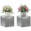 Planteholder 2 pcs Sølv 40 x 40 x 40 cm Rustfrit stål