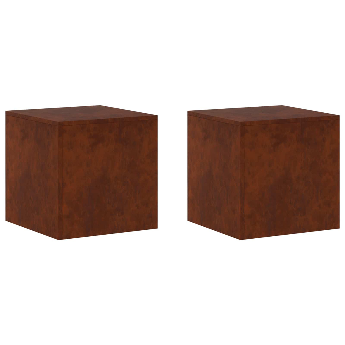Planteholder 2 pcs Rusten 40 x 40 x 40 cm Cortenstål