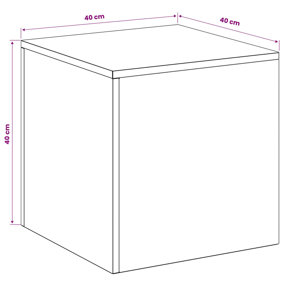 Planteholder 2 pcs Rusten 40 x 40 x 40 cm Cortenstål