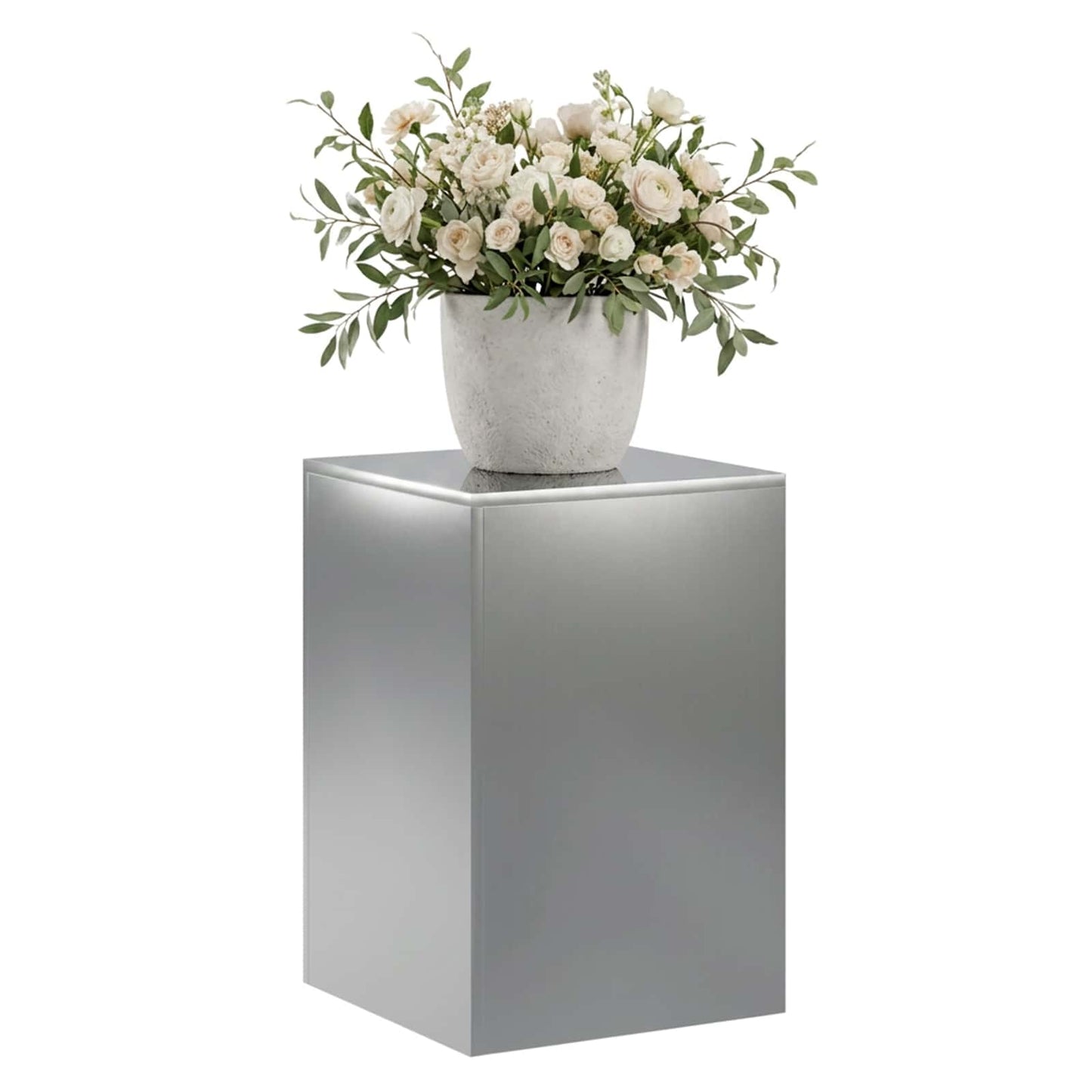 Planteholder Sølv 40 x 40 x 60 cm Stål