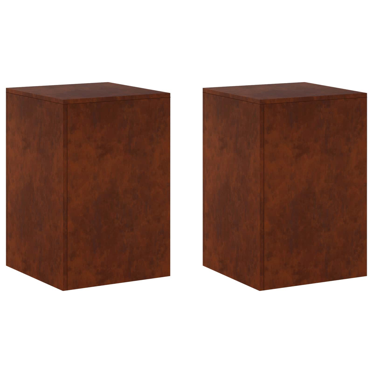 Planteholder 2 pcs Rusten 40 x 40 x 60 cm Cortenstål