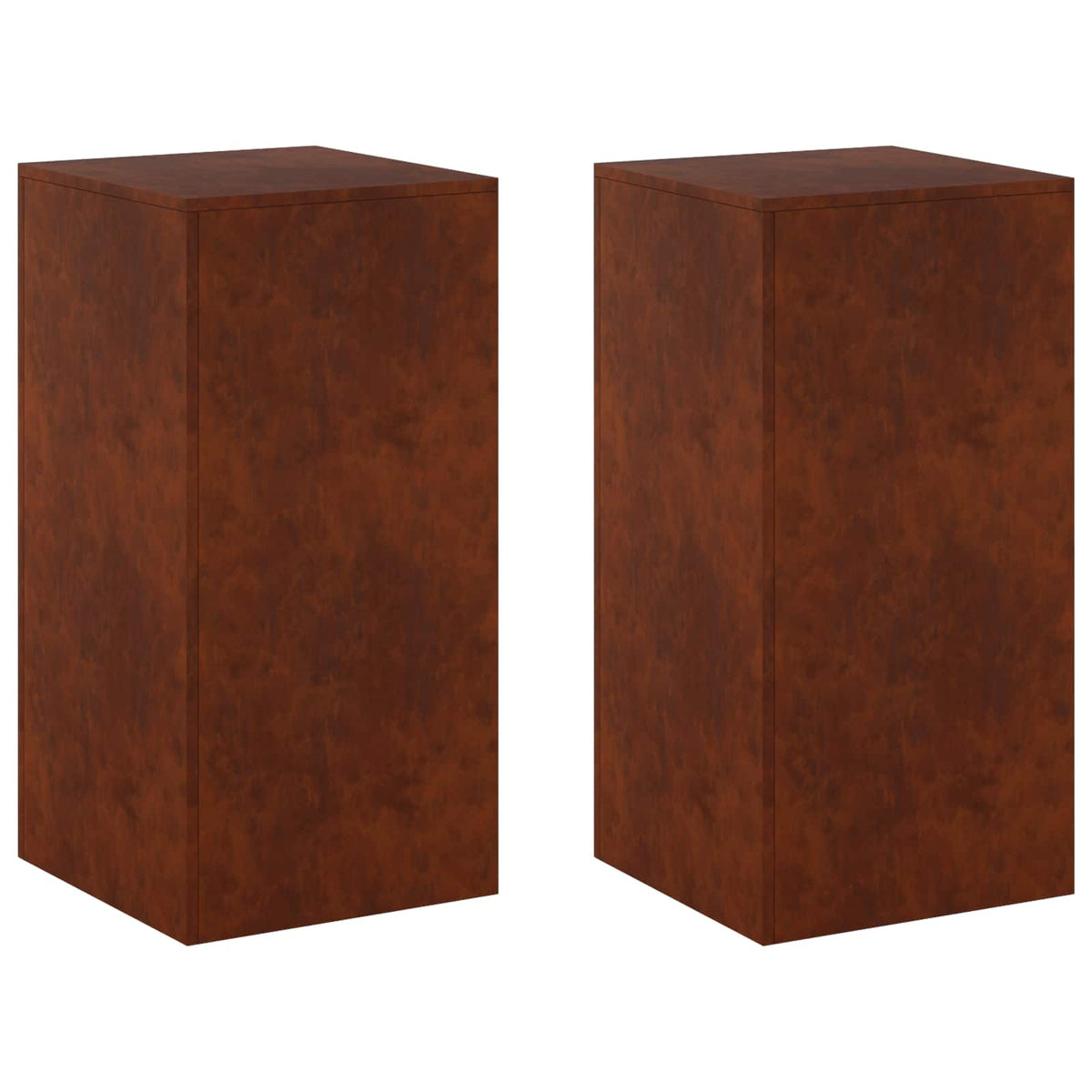 Planteholder 2 pcs Rusten 40 x 40 x 80 cm Cortenstål