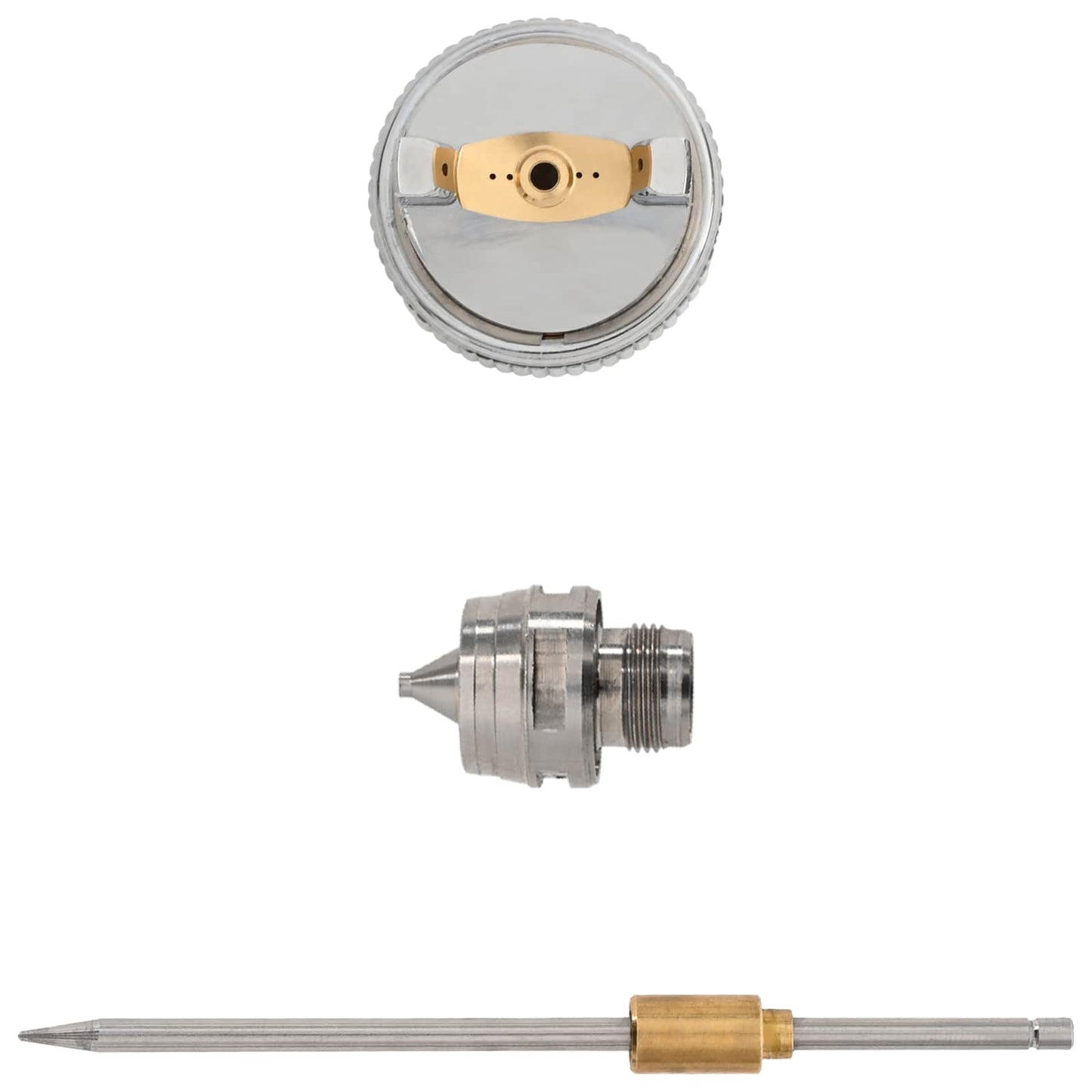 HVLP spraypistol dyse 1,3 mm dyse Sølv Rustfrit stål