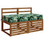 Sædehynde SOEST 100% polyester Bladmønster 120 x 80 x 15 cm
