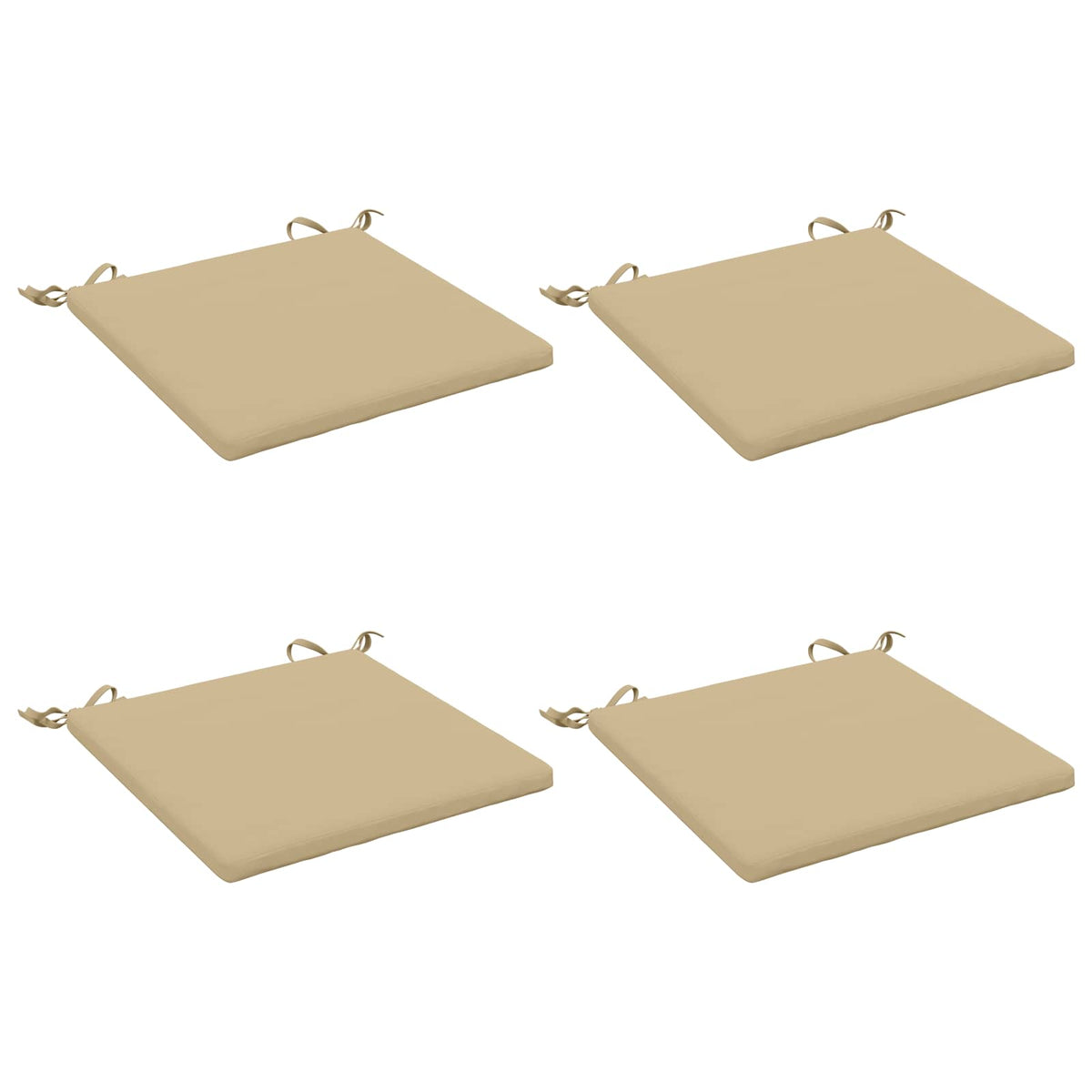 4-Stykke Sædepuder SOEST 4 stk. 100% polyester Beige