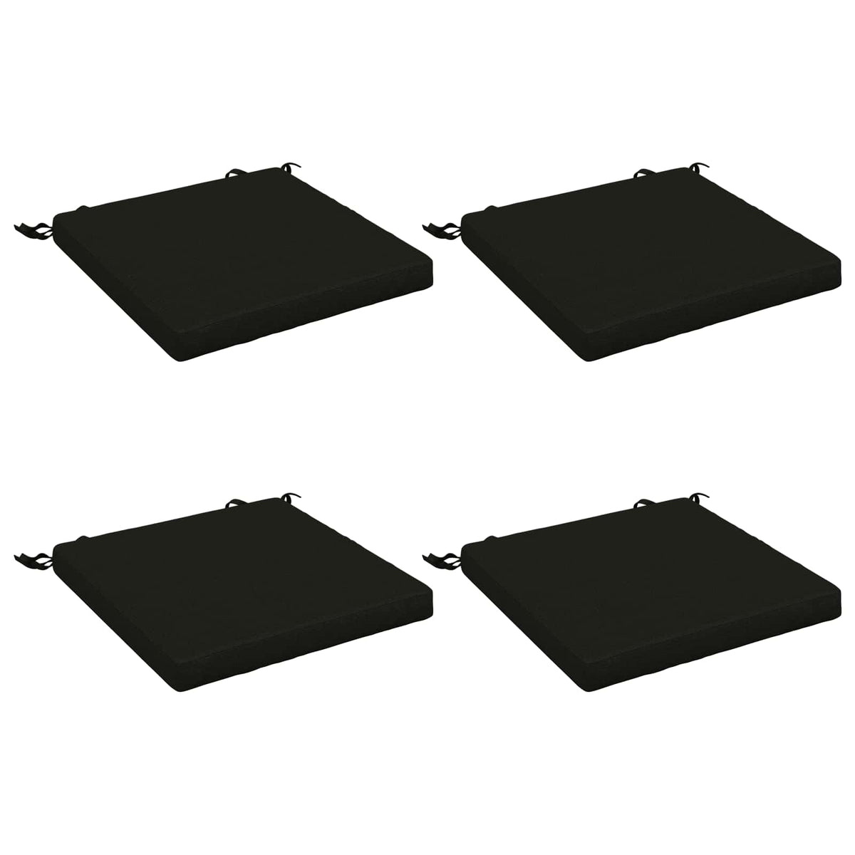 4-Stykke Sædepuder SOEST 4 stk. 100% polyester Sort