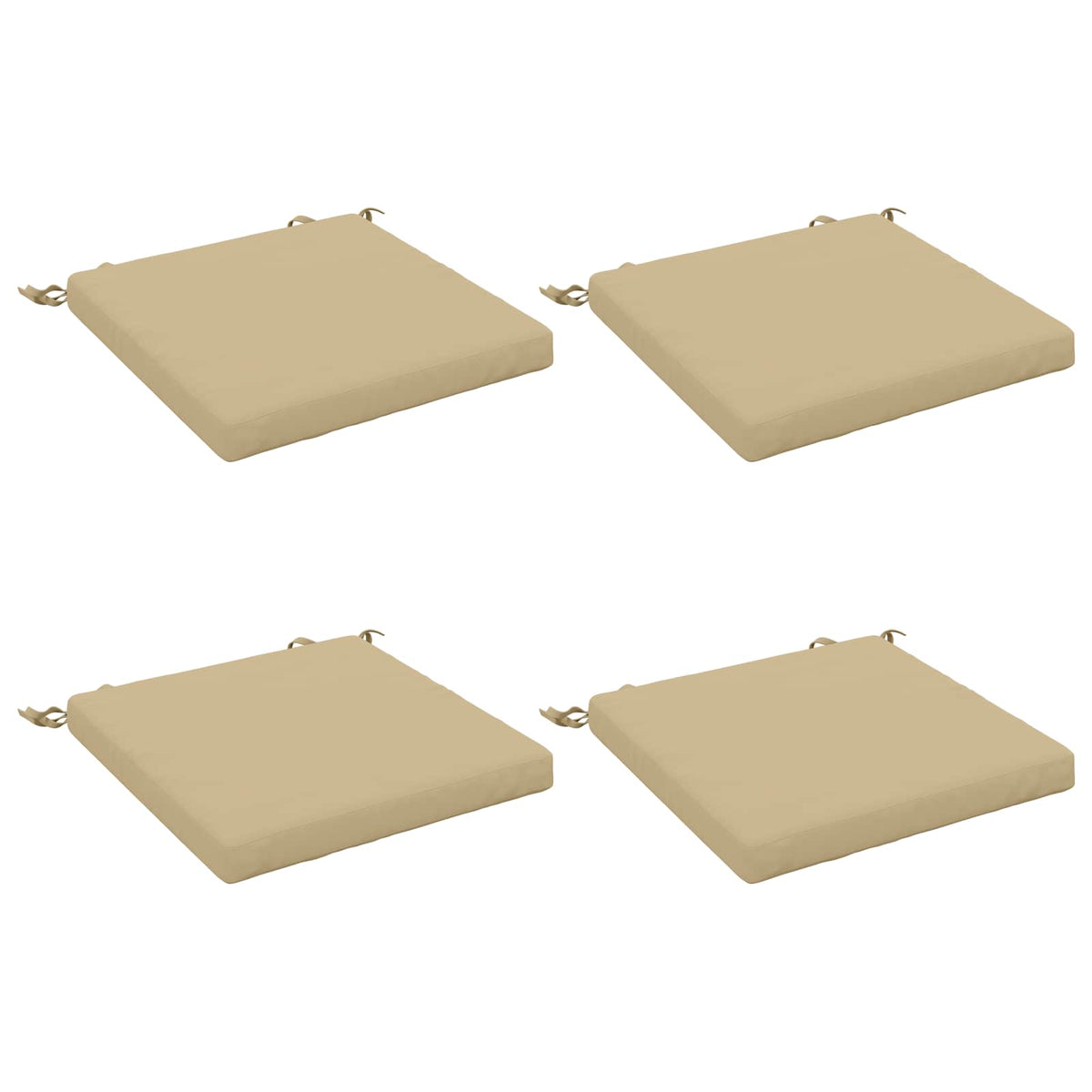 4-Stykke Sædepuder SOEST 4 stk. 100% polyester Beige