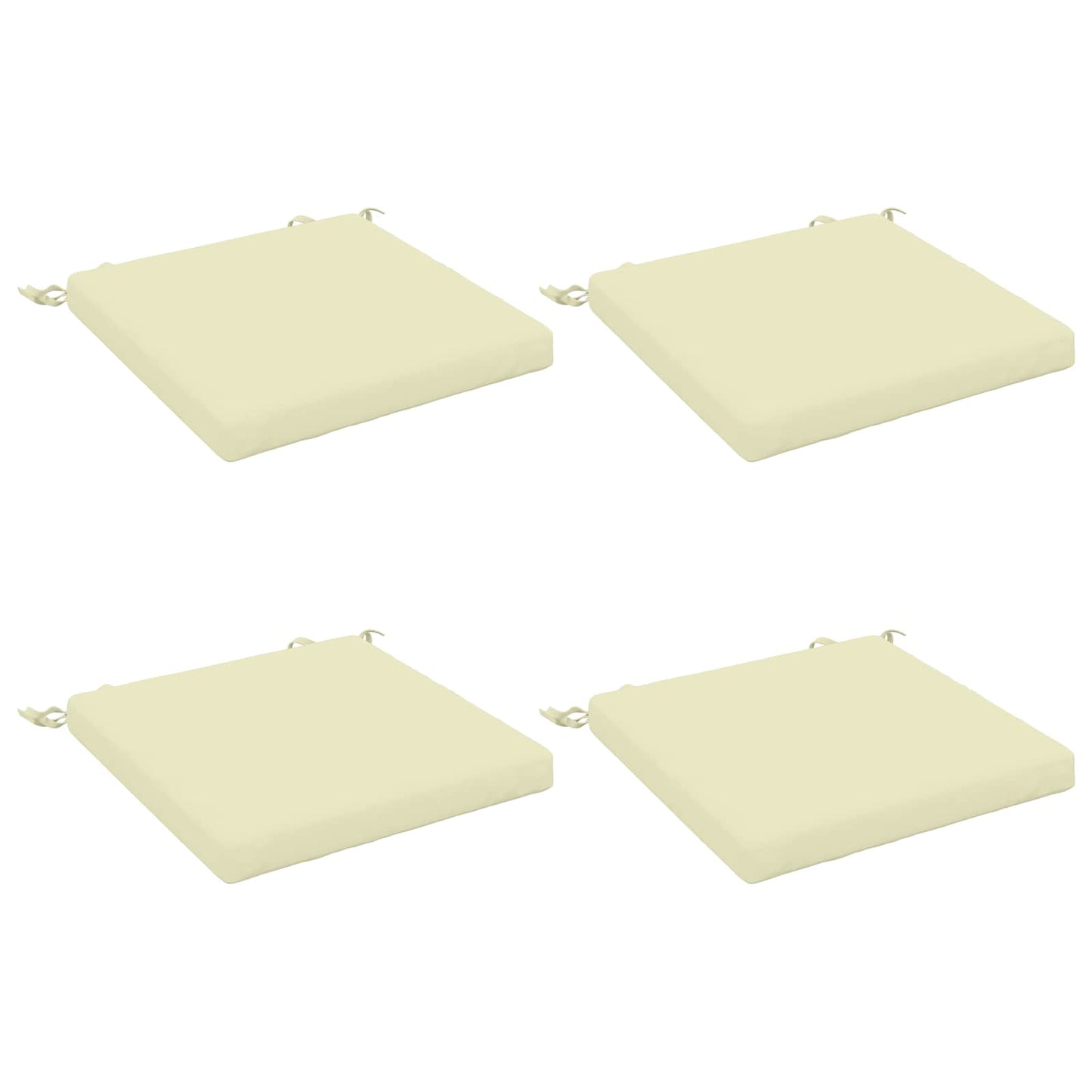 4-Stykke Sædepuder SOEST 4 stk. 100% polyester Cremefarvet