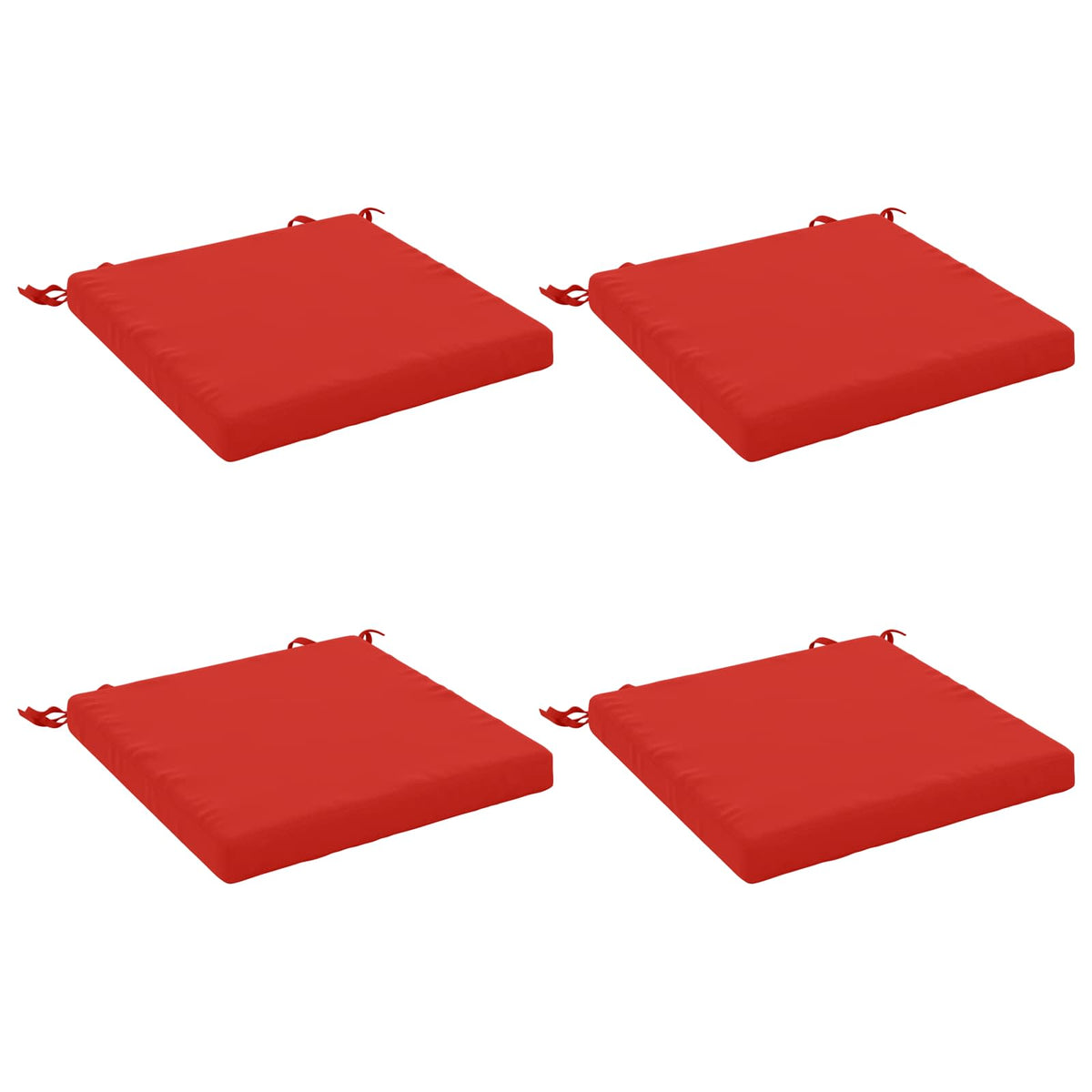 4-Stykke Sædepuder SOEST 4 stk. 100% polyester Rød