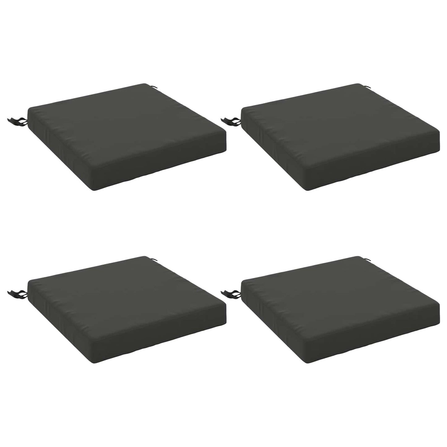 4-Stykke Sædepuder SOEST 4 stk. 100% polyester Antracit