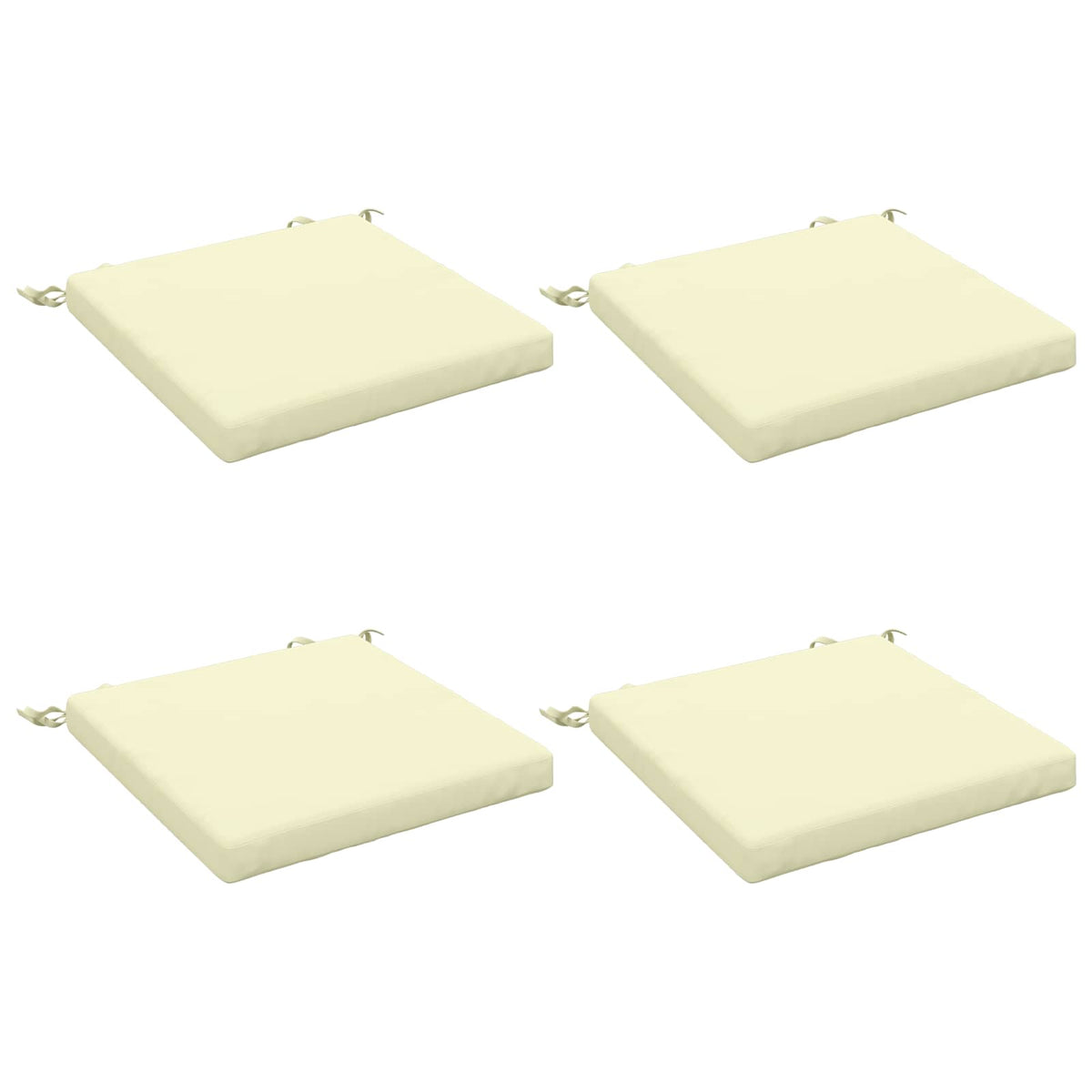 4-Stykke Sædepuder SOEST 4 stk. 100% polyester Cremefarvet