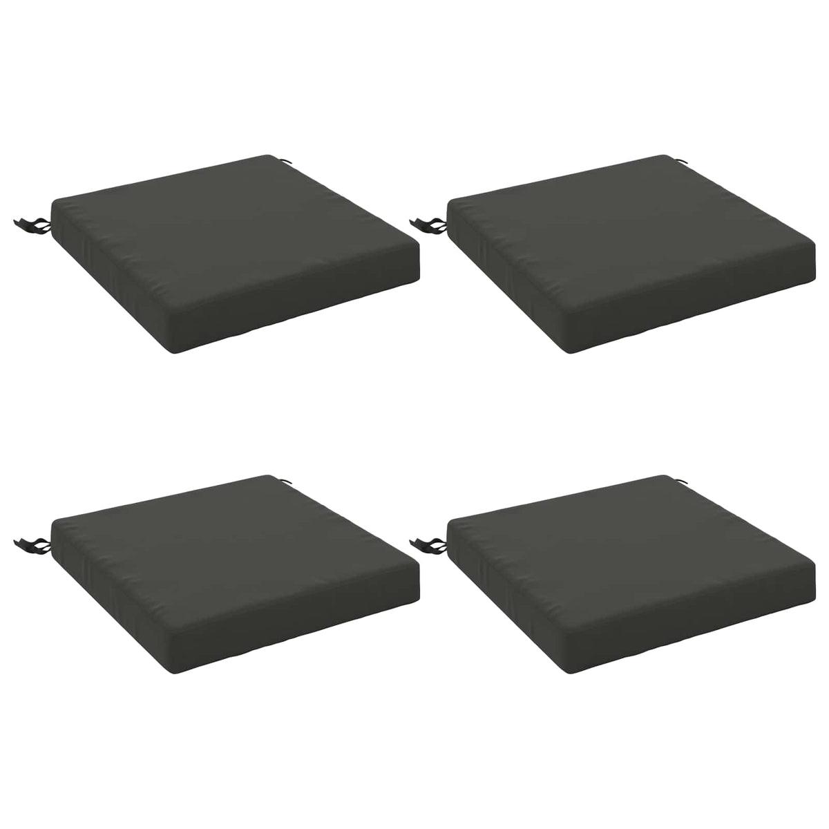 4-Stykke Sædepuder SOEST 4 stk. 100% polyester Antracit
