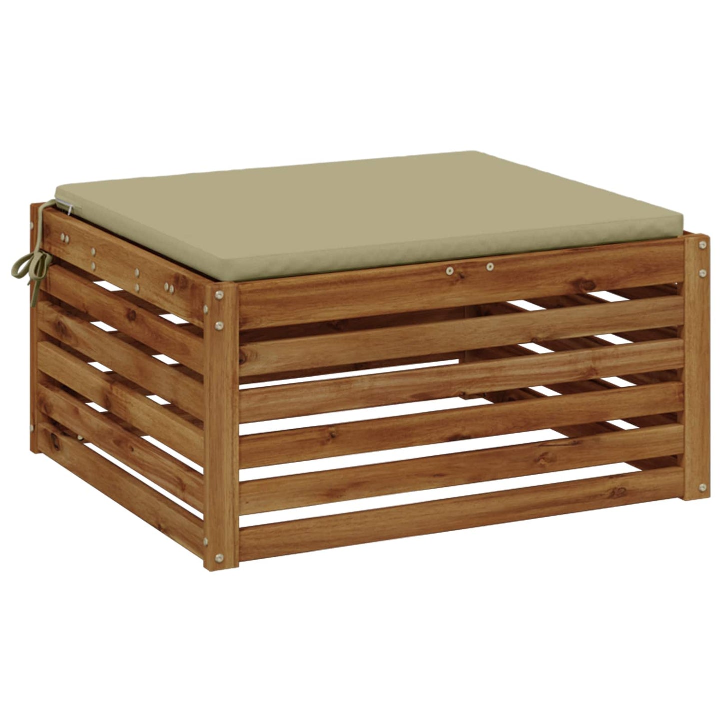 1-Stykke Sædepude SOEST 100% polyester Lys grøn 60 x 60 x 3 cm