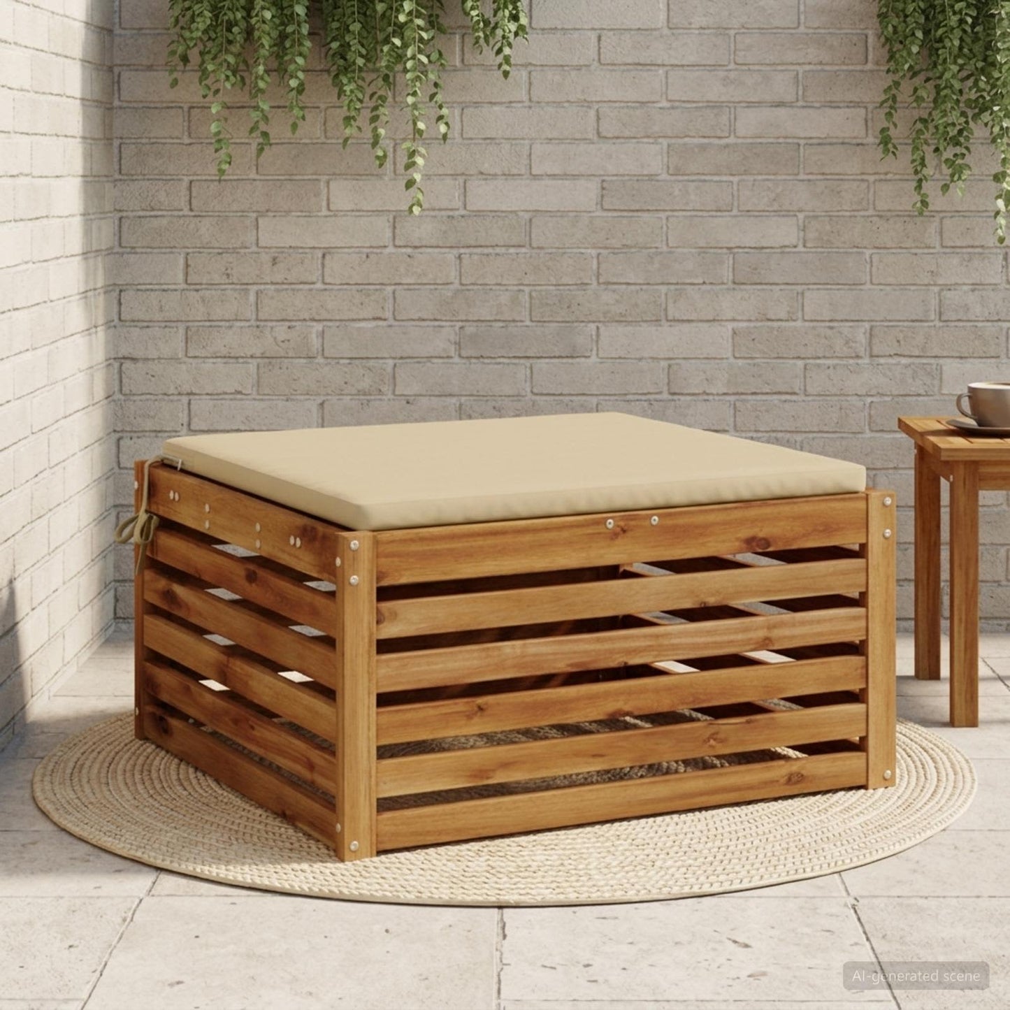 1-Stykke Sædepude SOEST 100% polyester Beige 80 x 80 x 3 cm