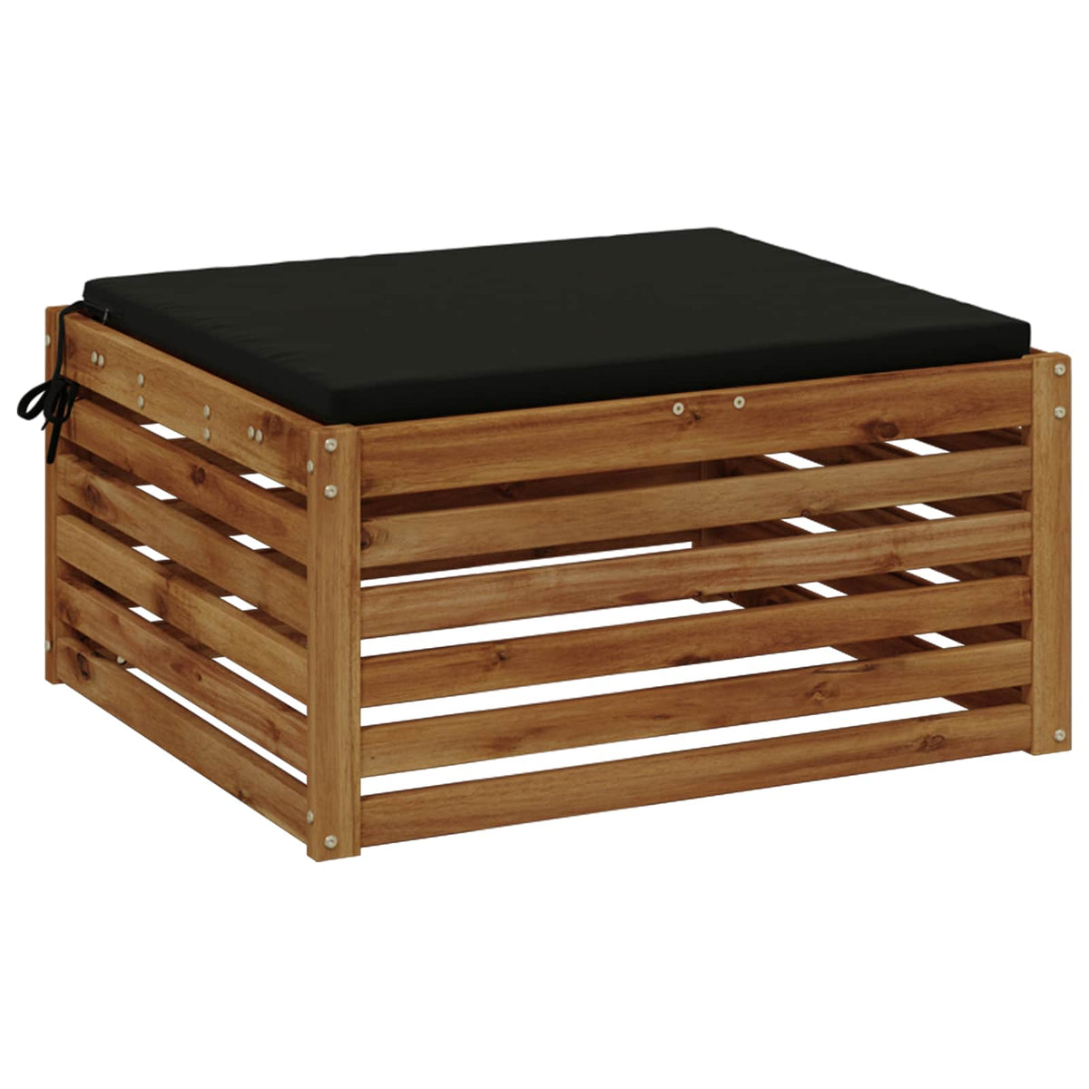 1-Stykke Sædepude SOEST 100% polyester Sort 60 x 60 x 3 cm