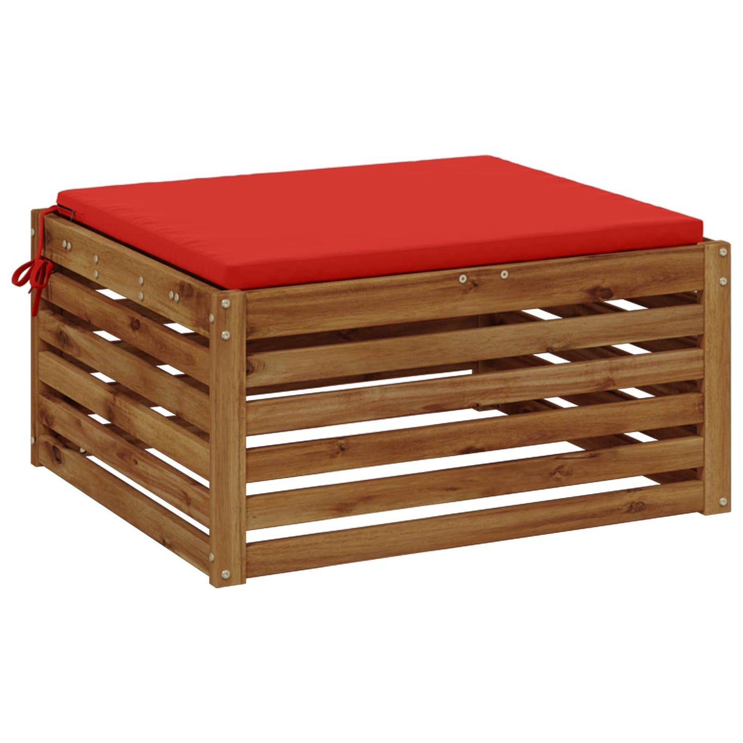 1-Stykke Sædepude SOEST 100% polyester Rød 60 x 60 x 3 cm