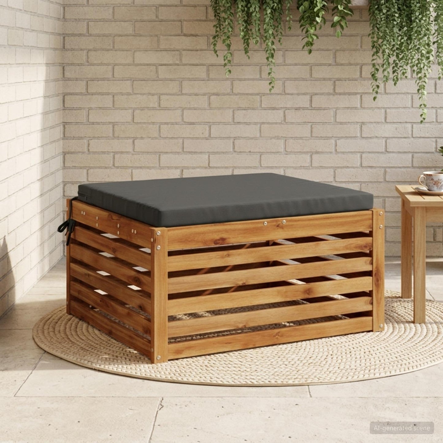 1-Stykke Sædepude SOEST 100% polyester Antracit 80 x 80 x 5 cm