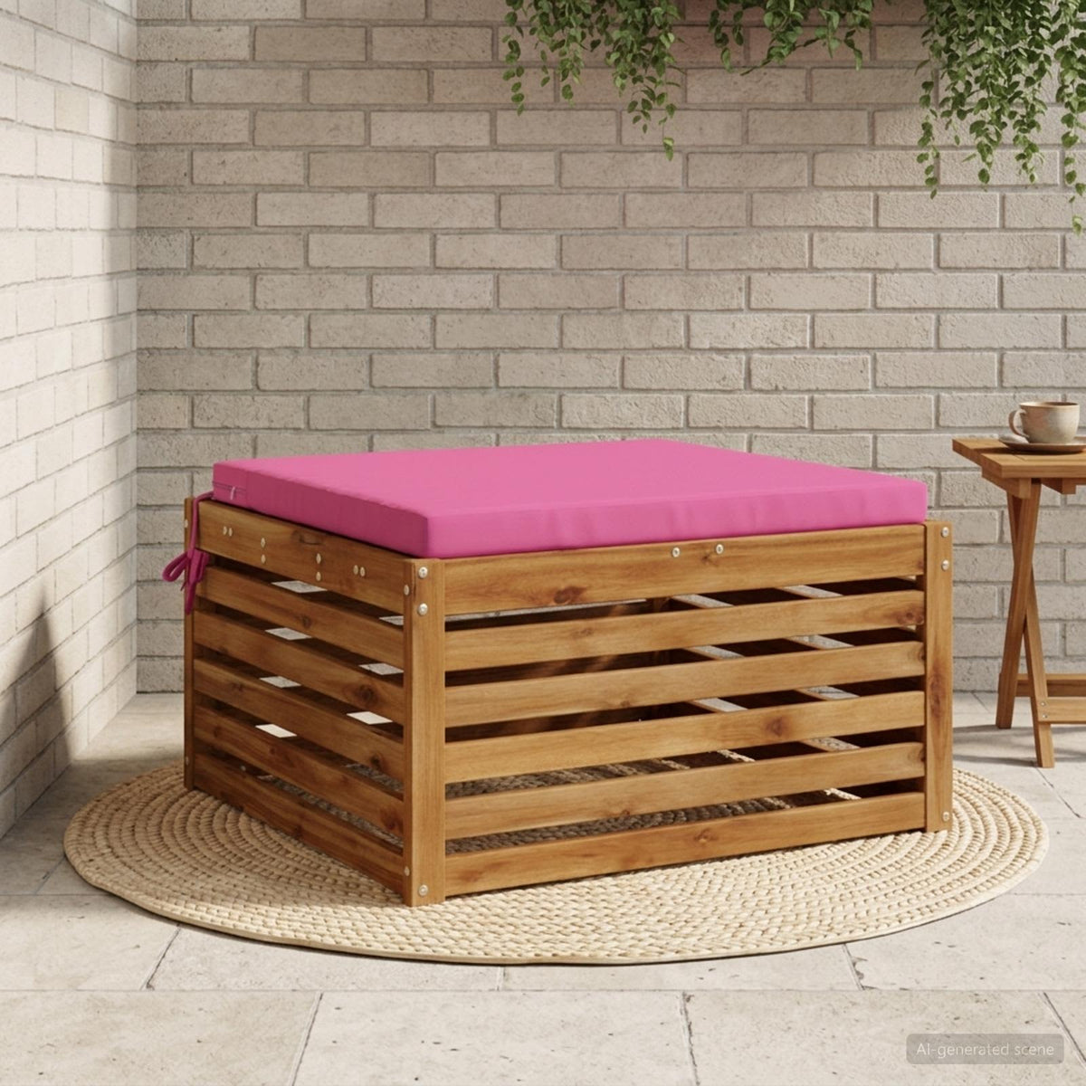 1-Stykke Sædepude SOEST 100% polyester Lyserød 60 x 60 x 5 cm