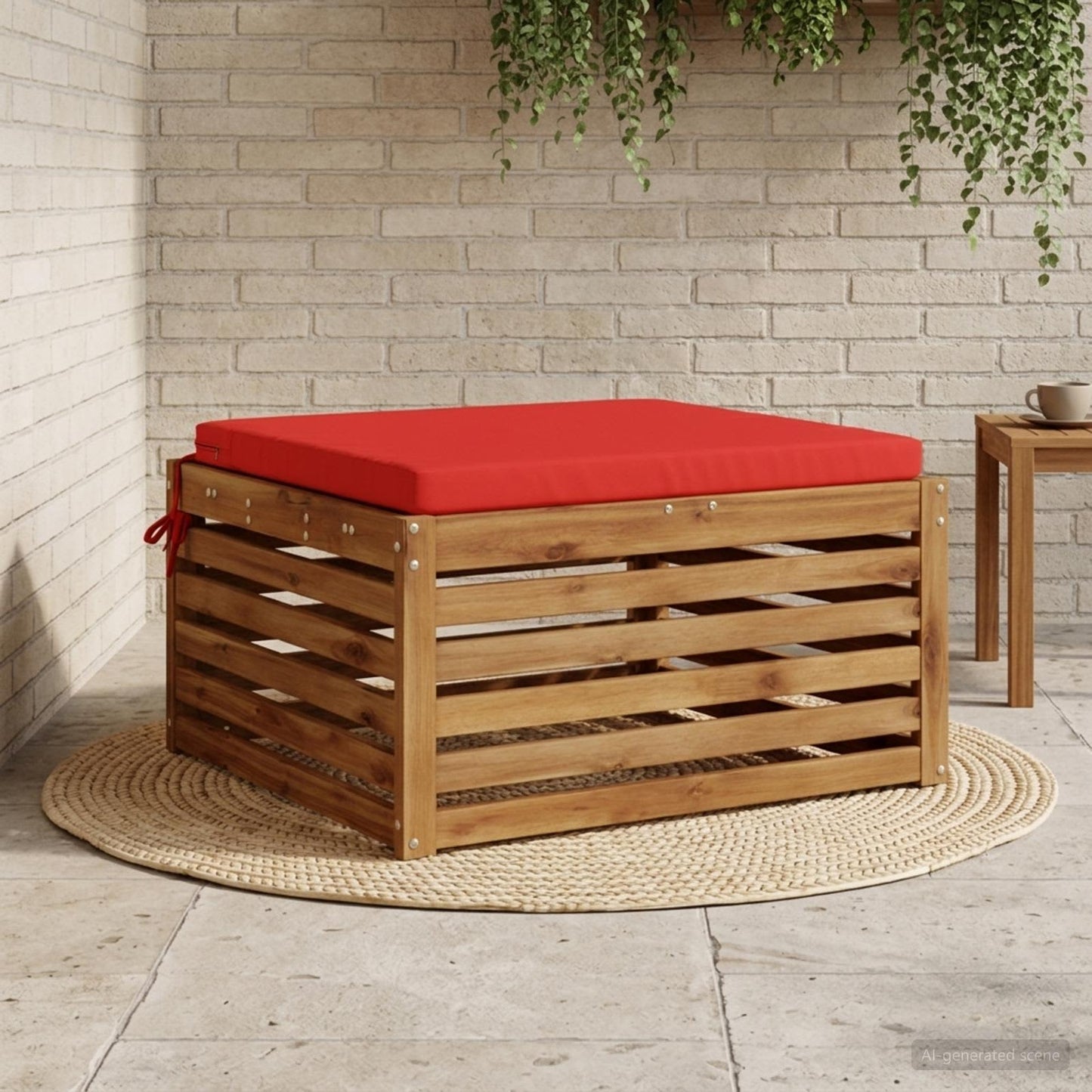 1-Stykke Sædepude SOEST 100% polyester Rød 80 x 80 x 5 cm