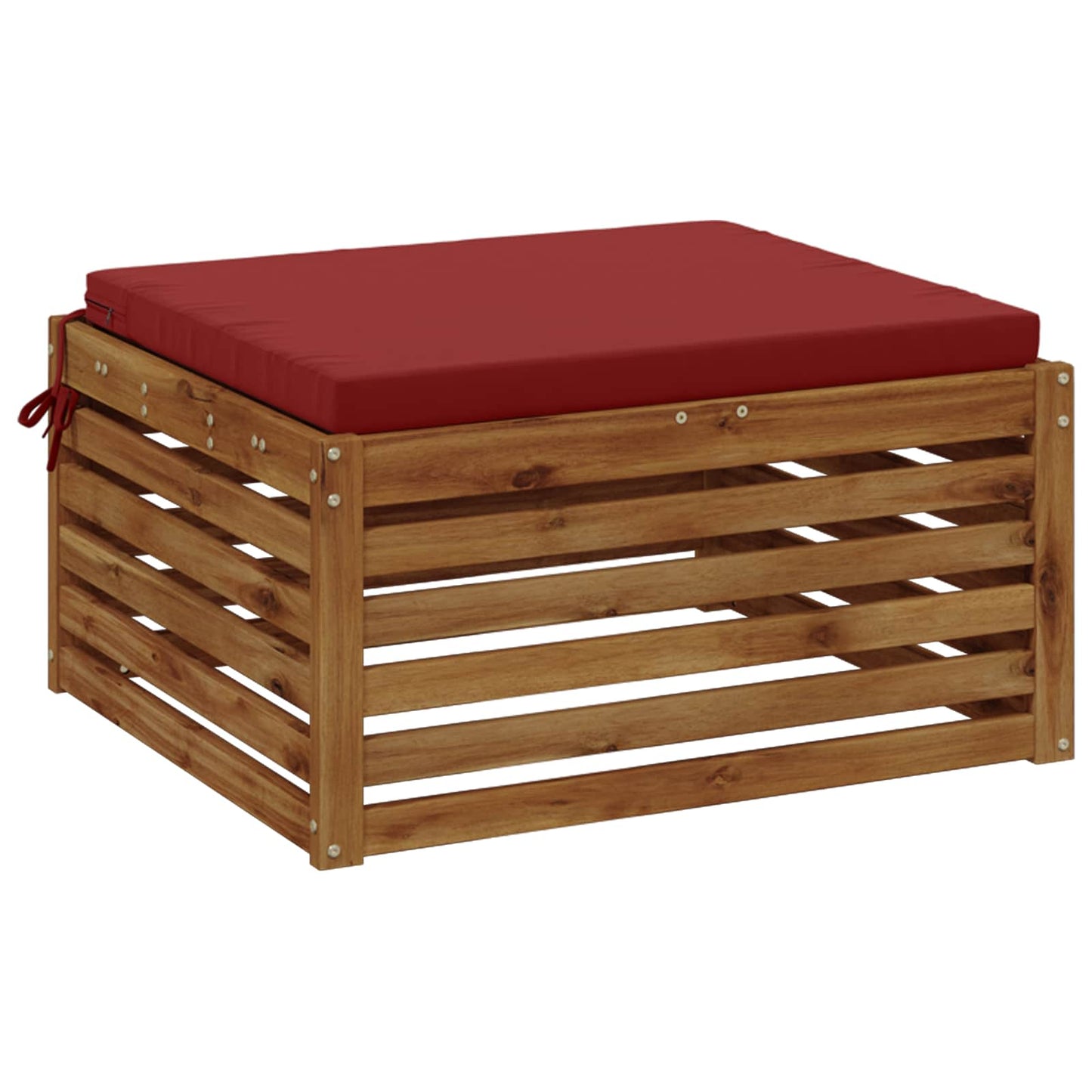 1-Stykke Sædepude SOEST 100% polyester Vinrød 60 x 60 x 5 cm