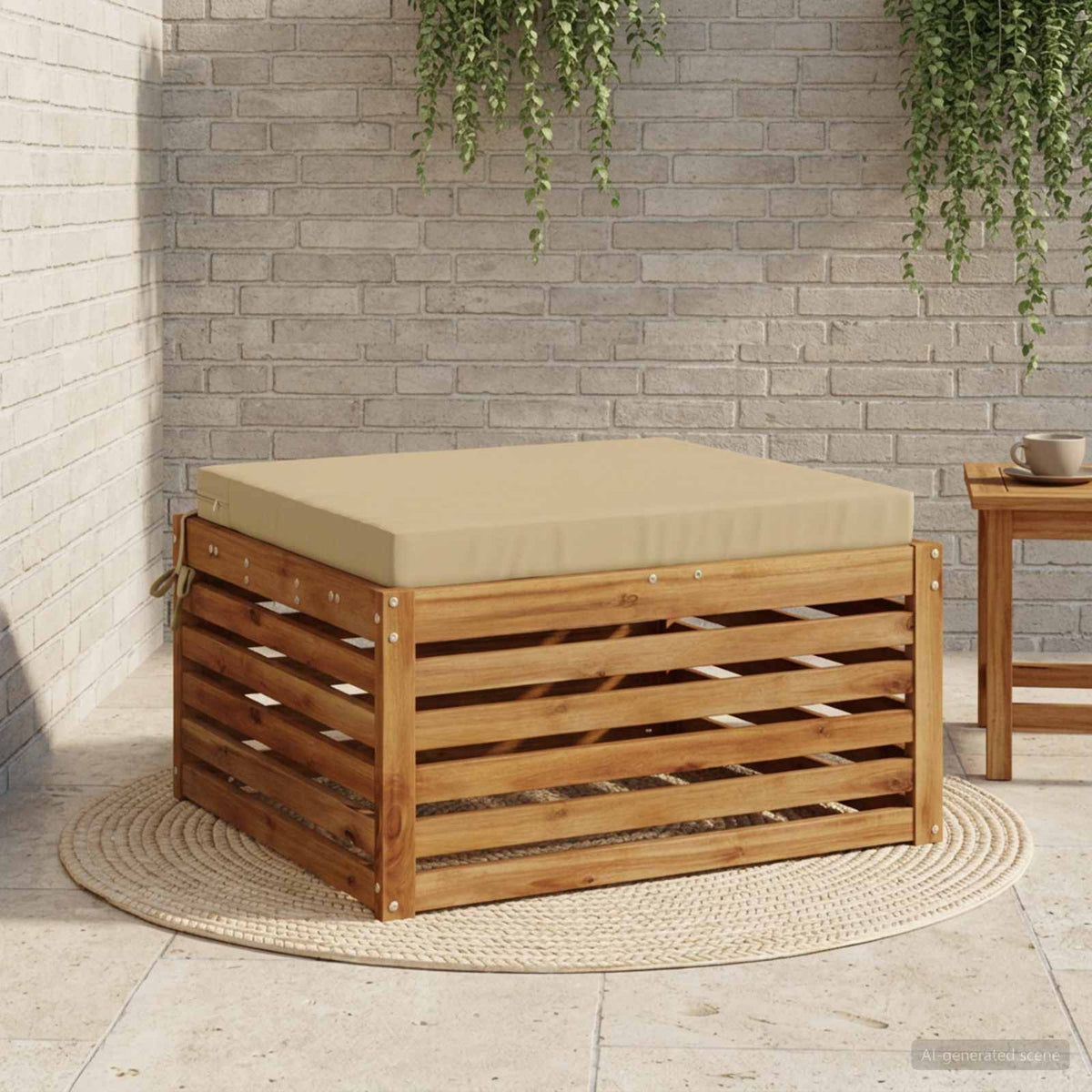 1-Stykke Sædepude SOEST 100% polyester Beige 80 x 80 x 7 cm
