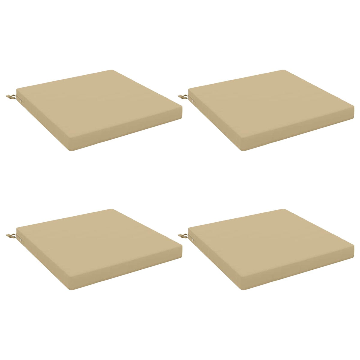 4-Stykke Sædepuder SOEST 4 stk. 100% polyester Beige
