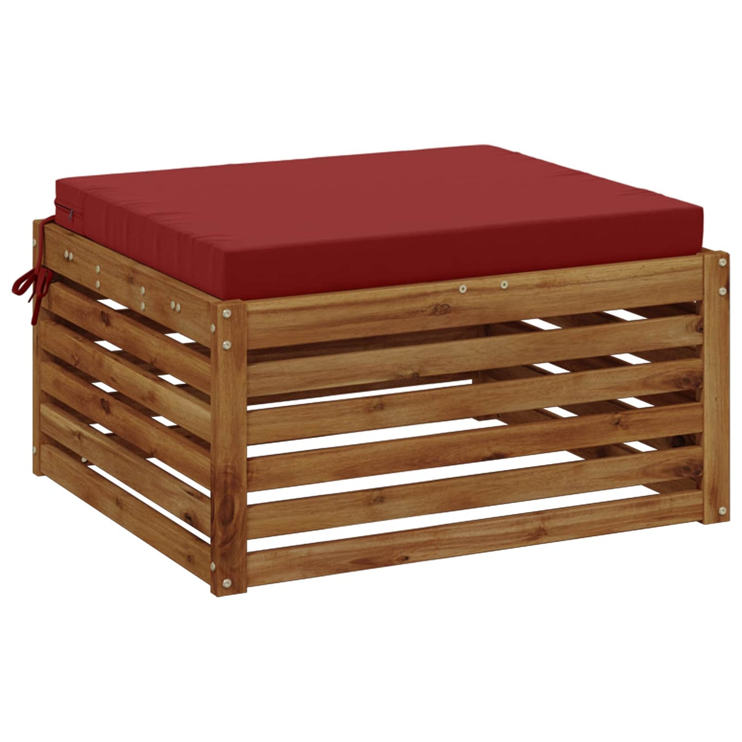 1-Stykke Sædepude SOEST 100% polyester Vinrød 60 x 60 x 7 cm
