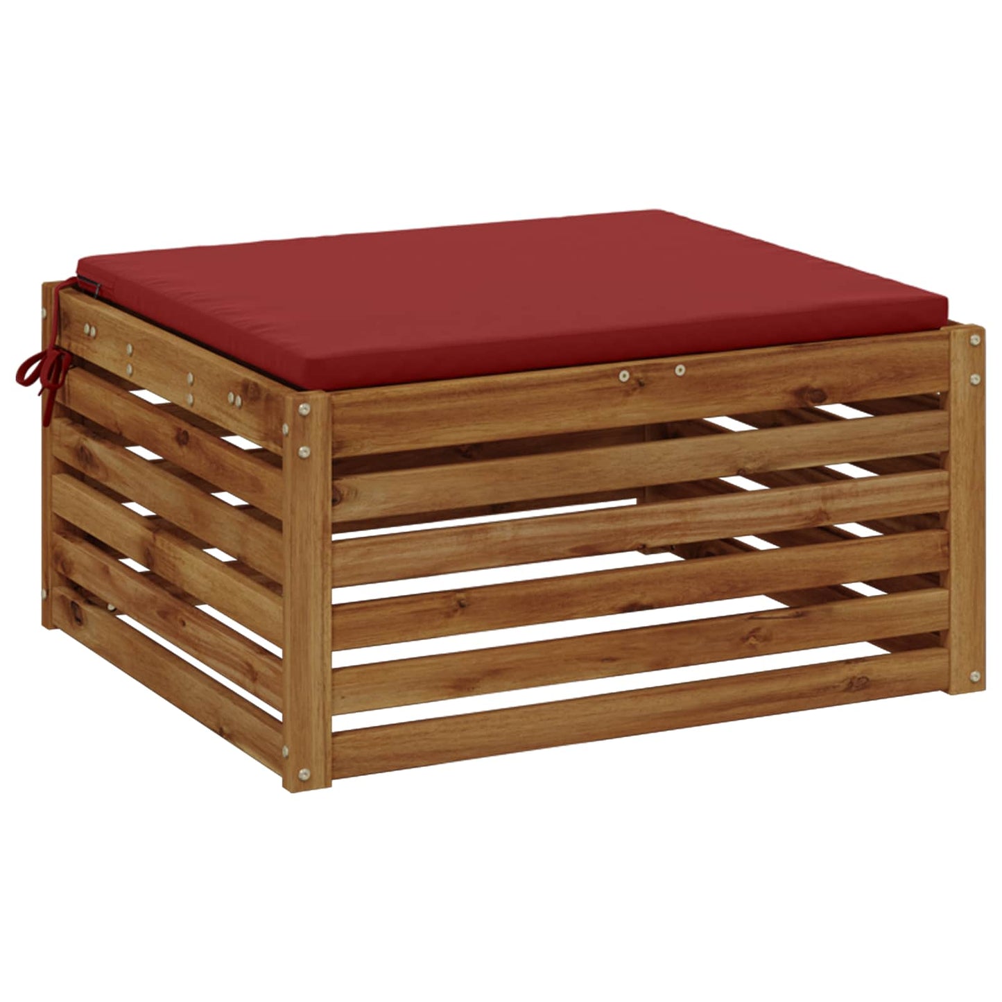 1-Stykke Sædepude SOEST 100% polyester Vinrød 70 x 70 x 3 cm