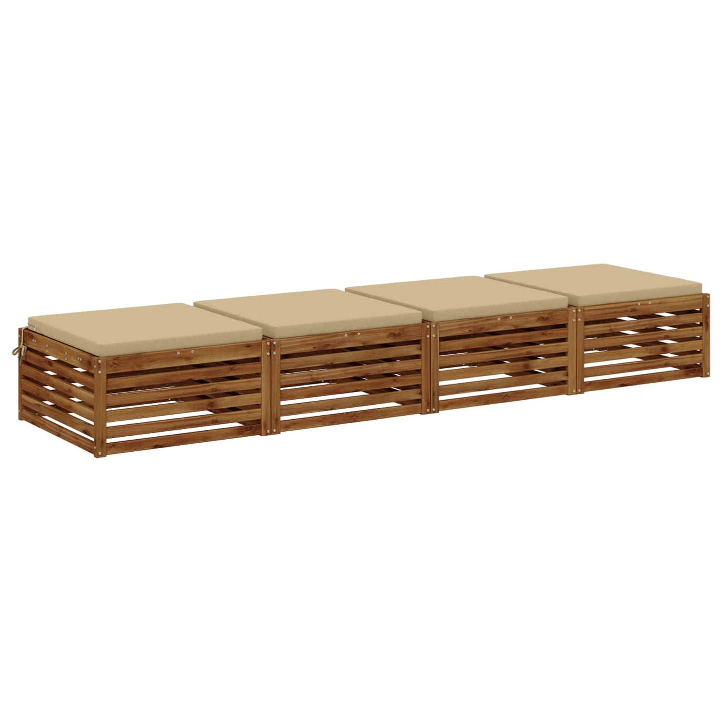 4-Stykke Sædepuder SOEST 4 stk. 100% polyester Beige