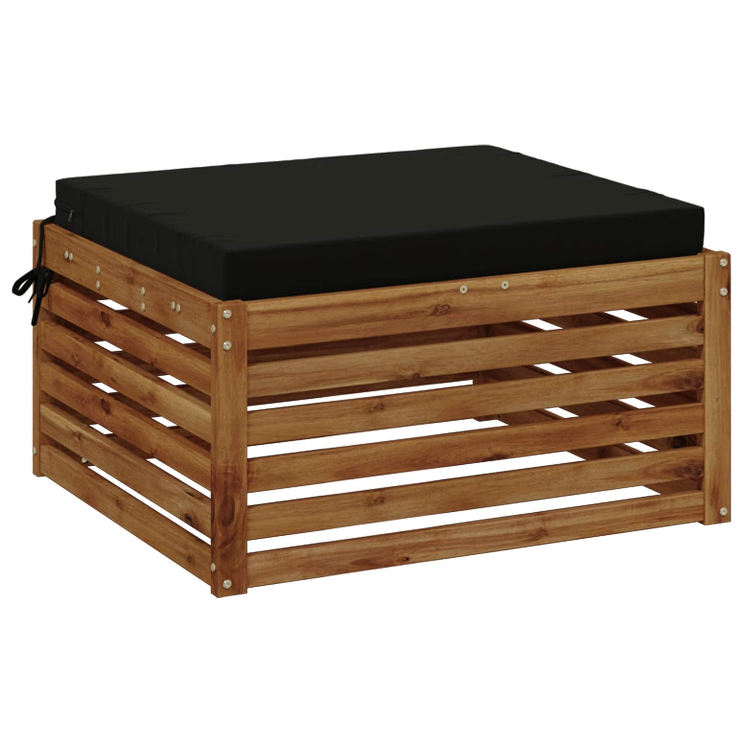 1-Stykke Sædepude SOEST 100% polyester Sort 70 x 70 x 7 cm