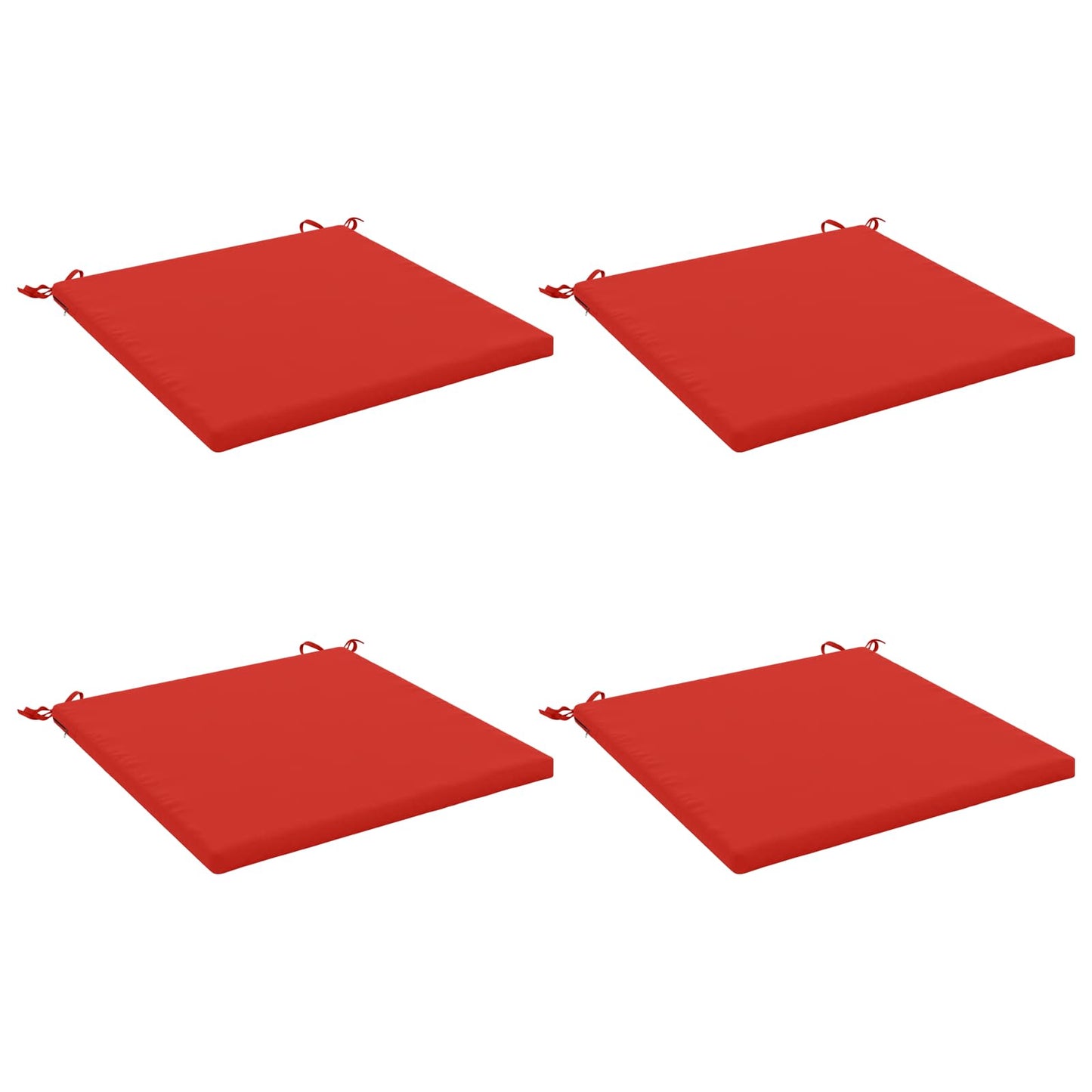 4-Stykke Sædepuder SOEST 4 stk. 100% polyester Rød